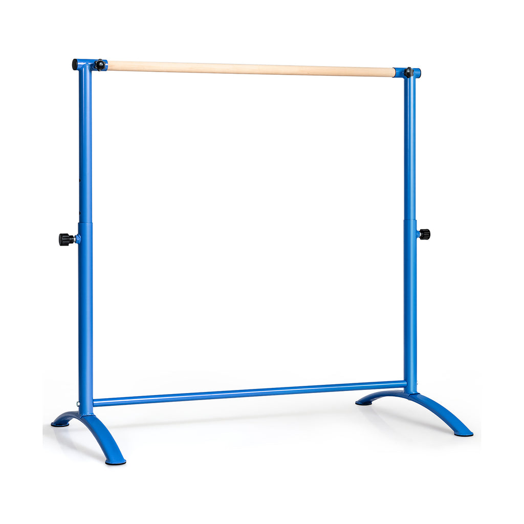 130CM  Freestanding Ballet Barre Bar with 4-Position Adjustable Height-Blue