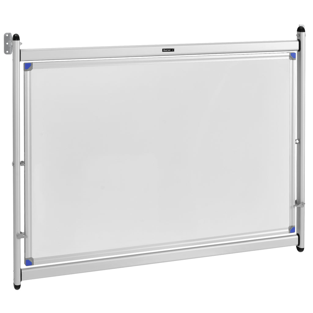 360° Rotating Double Sided Whiteboard Blackboard with Magnets
