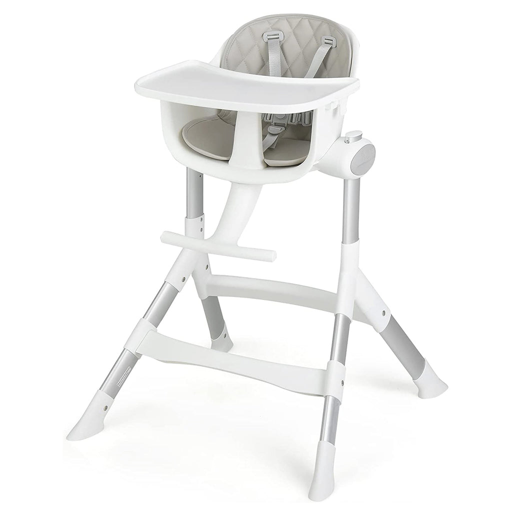 Adjustable Baby Highchair with Removable Tray and 5 Point Safety Harness Grey