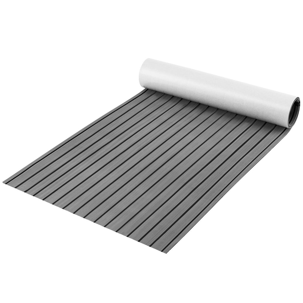 240 x 90 cm Non Slip Marine Carpeting Mat Grey