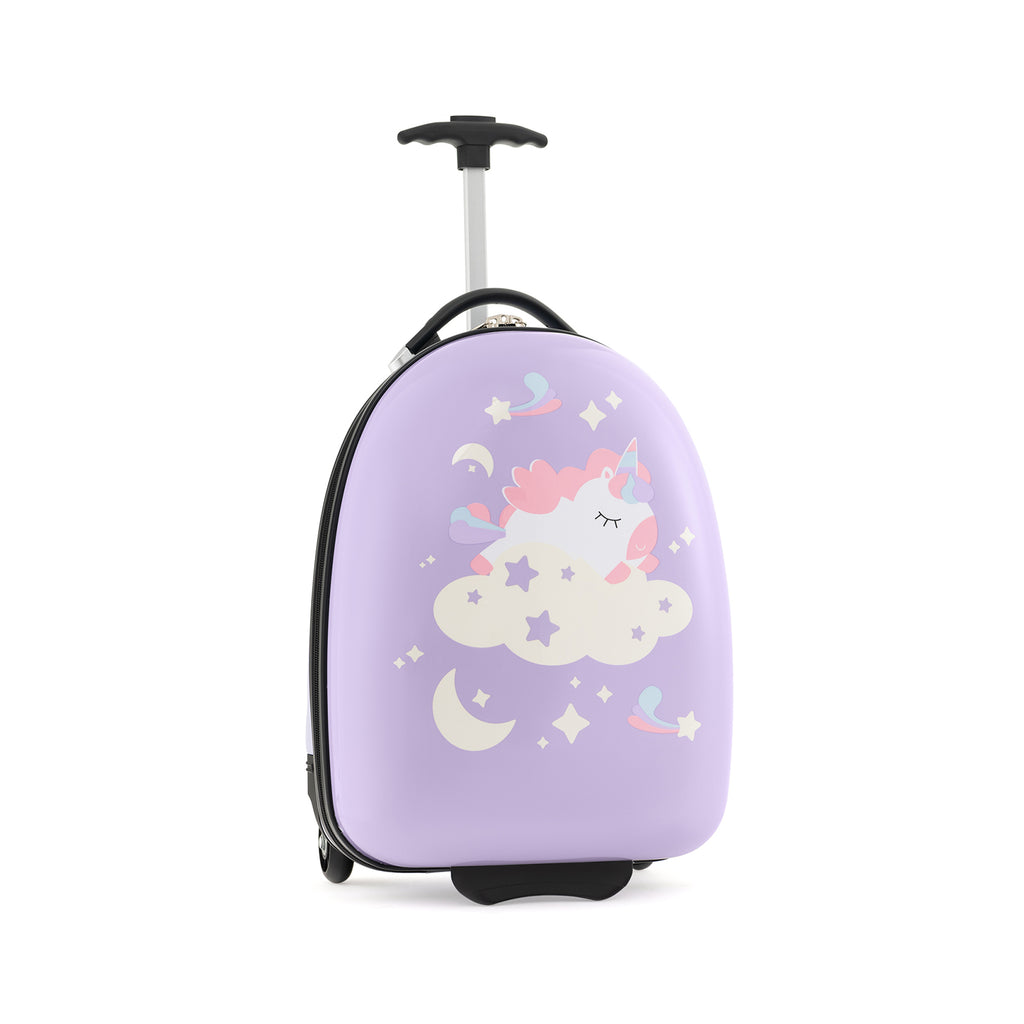 16 Inches Kids Carry-On Luggage with Wheels-Pink