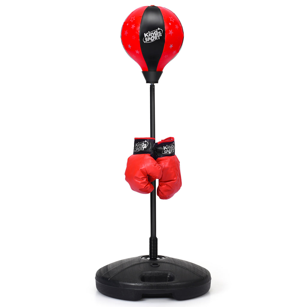Kids Standing Punching Bag with Stand and Gloves