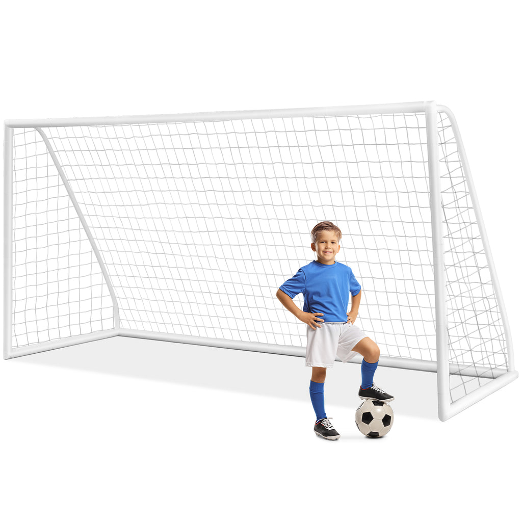 All-Weather Soccer Goal with Strong PVC Frame and High-Strength Netting