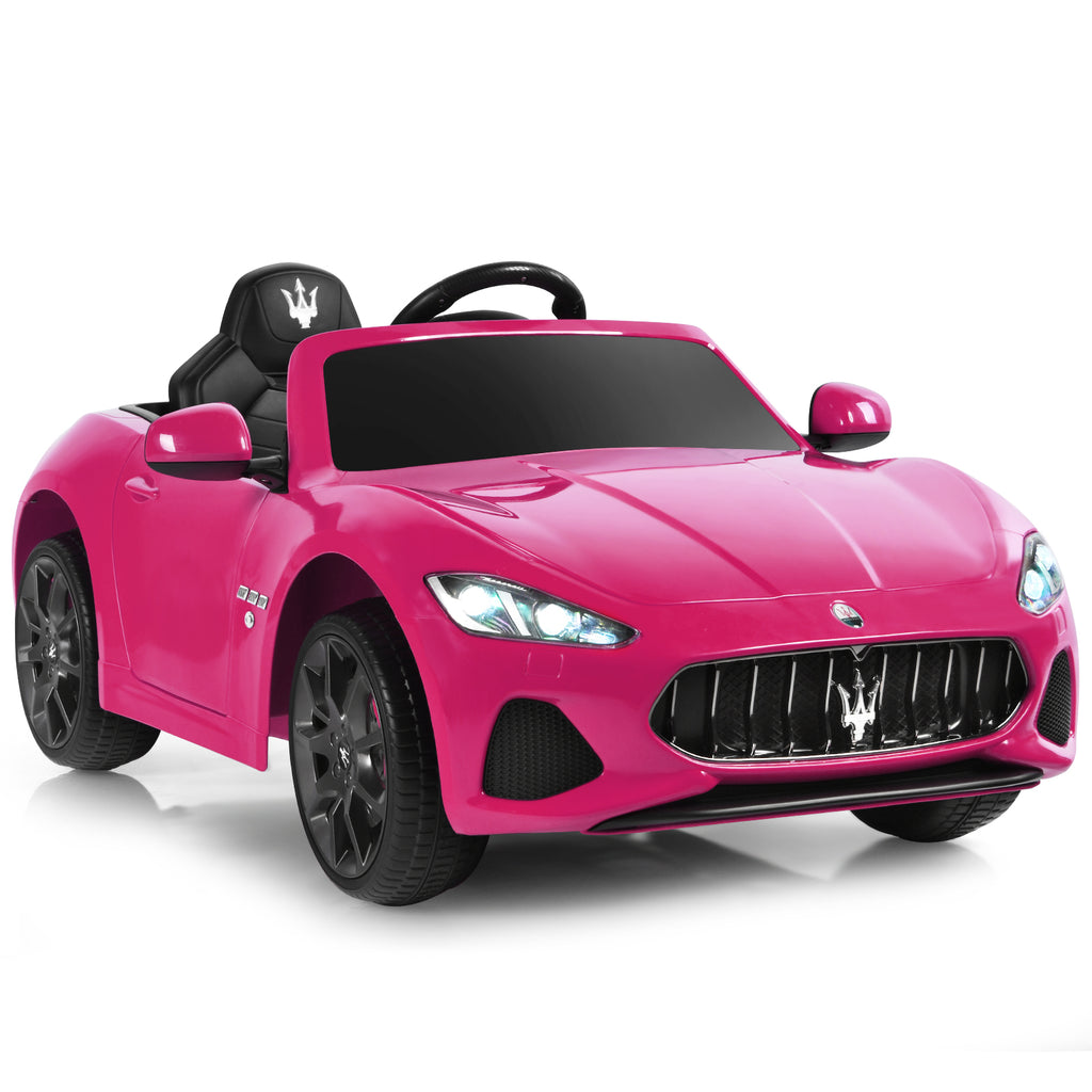 12V Battery Powered Compatible Maserati Toy Vehicle Pink