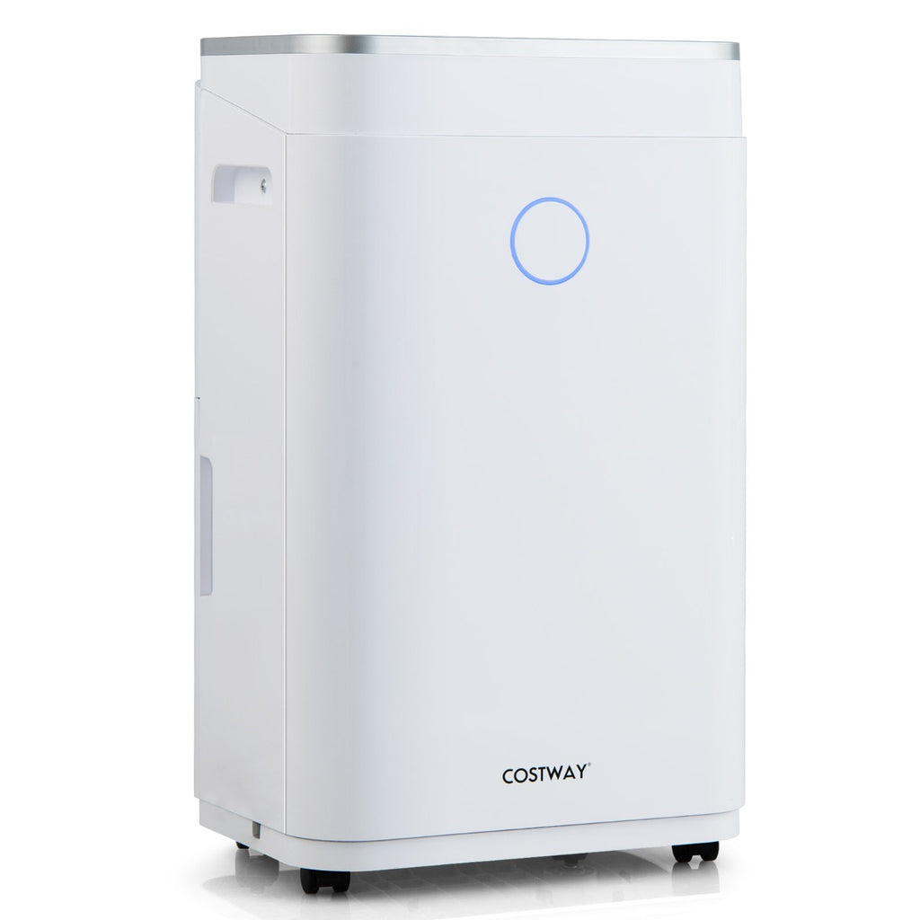 20L Per Day Dehumidifier with 6.5L Water Tank and 24H Timer for Home Basement-20L