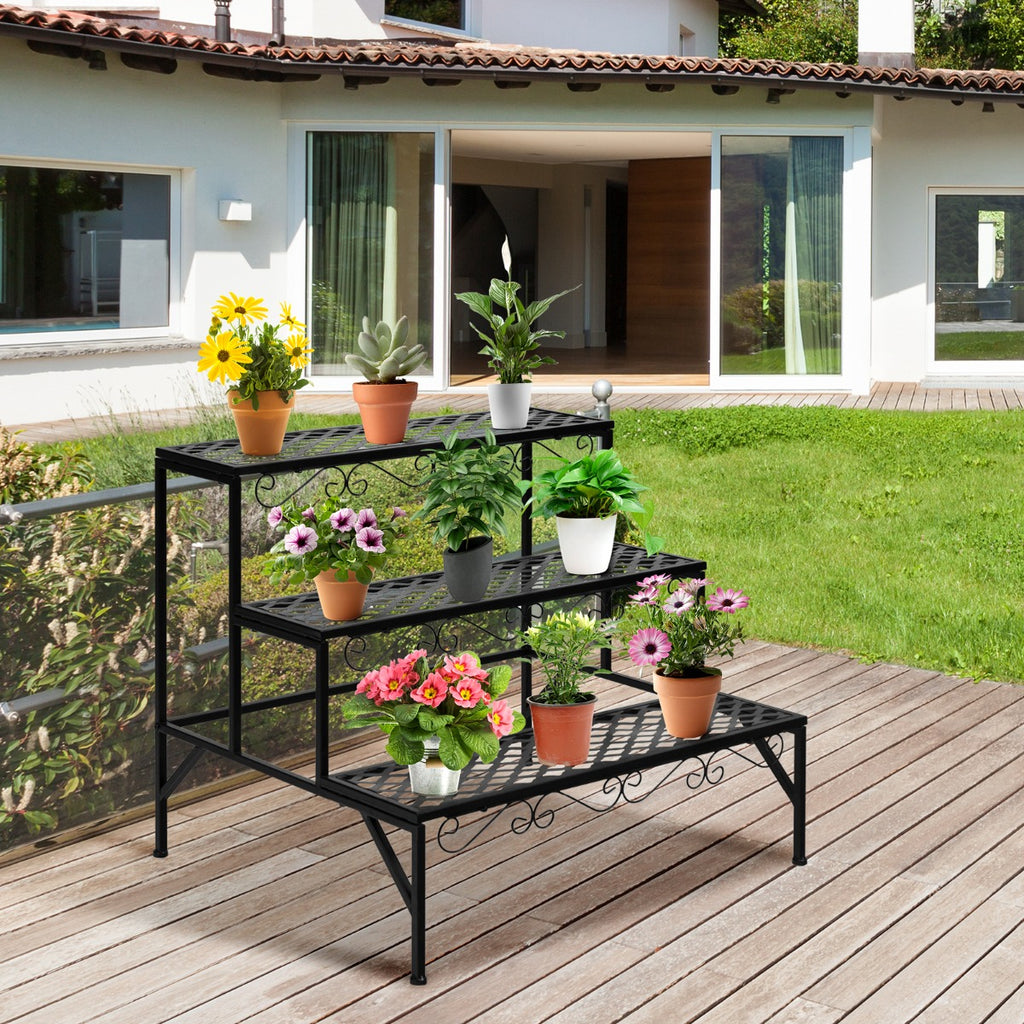 3 Tiers Plant Stand for Garden Patio Balcony