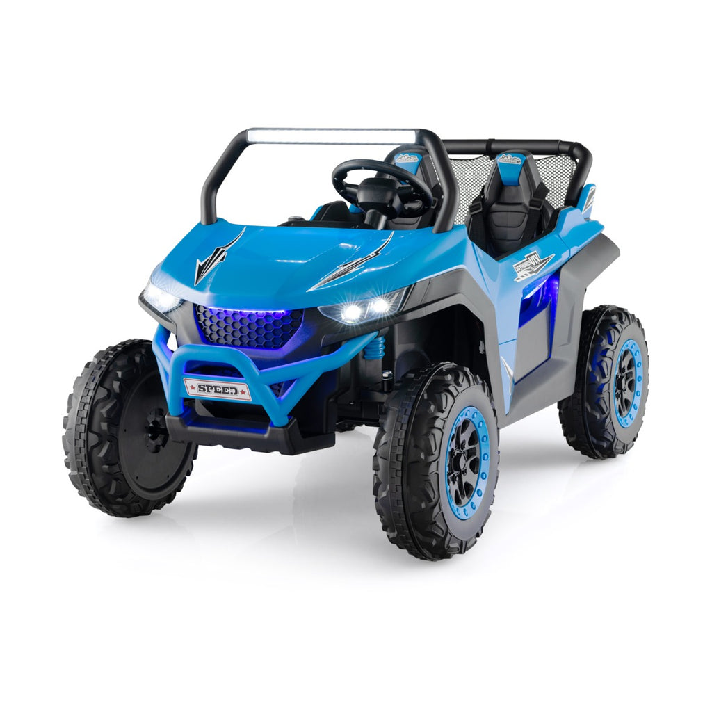 12V Battery Powered Electric Car 2-Seater Kids Ride on UTV-Blue
