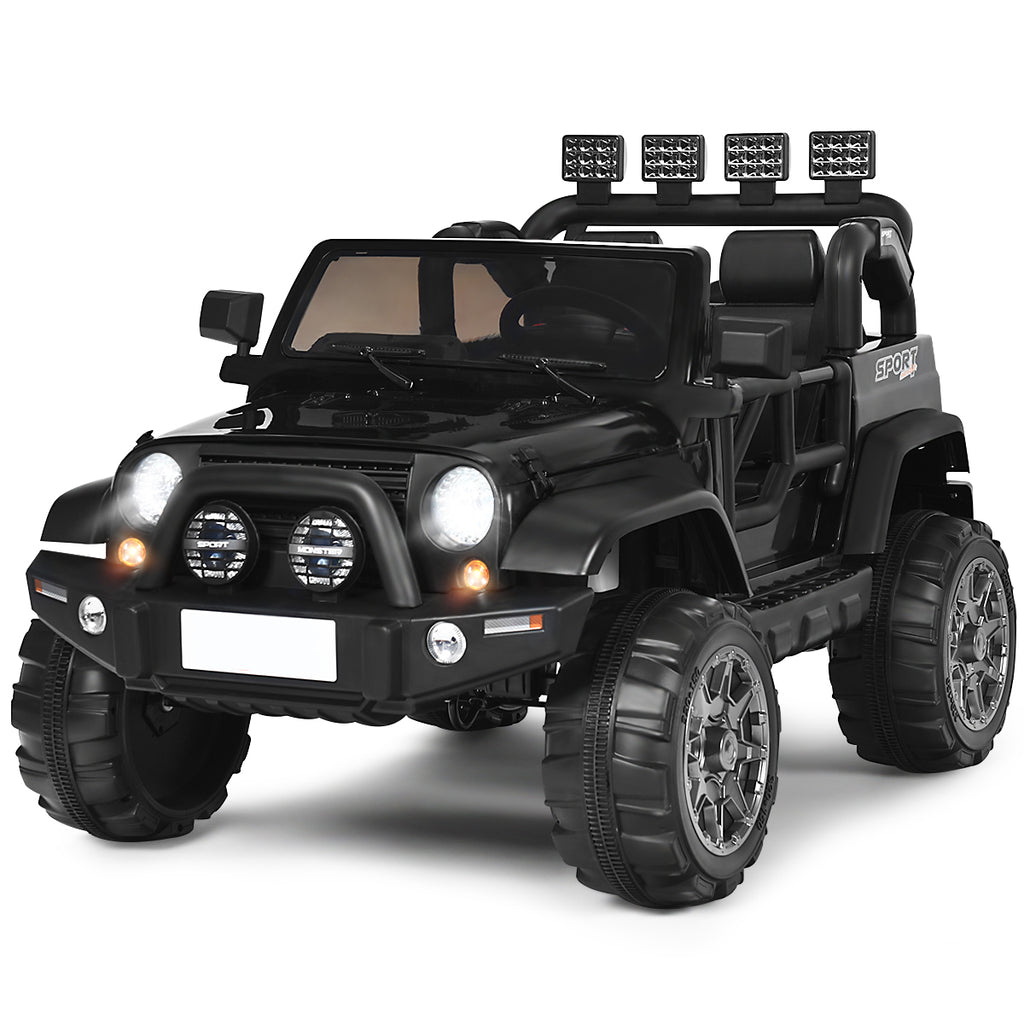 12V Electric Kids Ride On Truck with Remote Control-Black