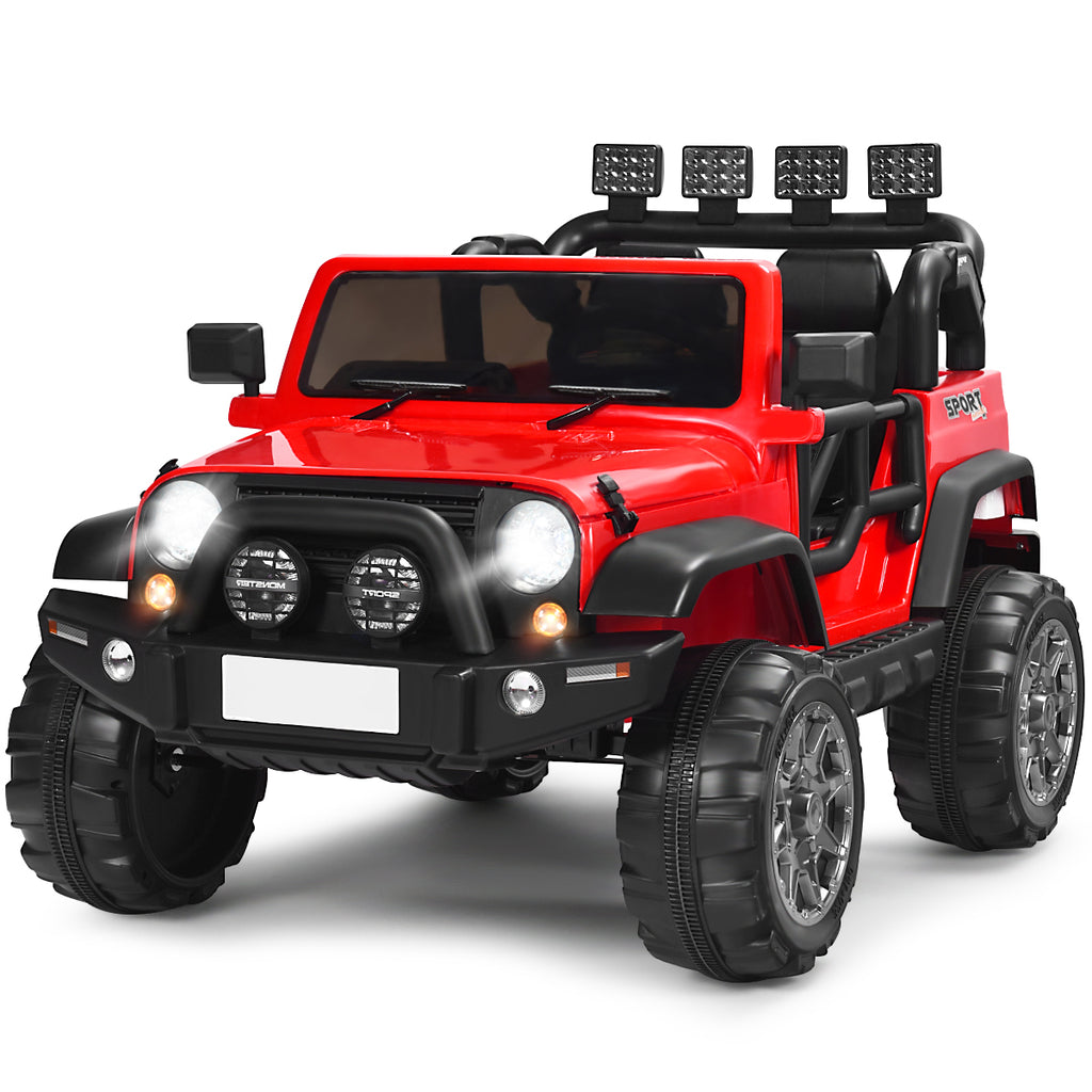 12V Electric Kids Ride On Truck with Remote Control-Red