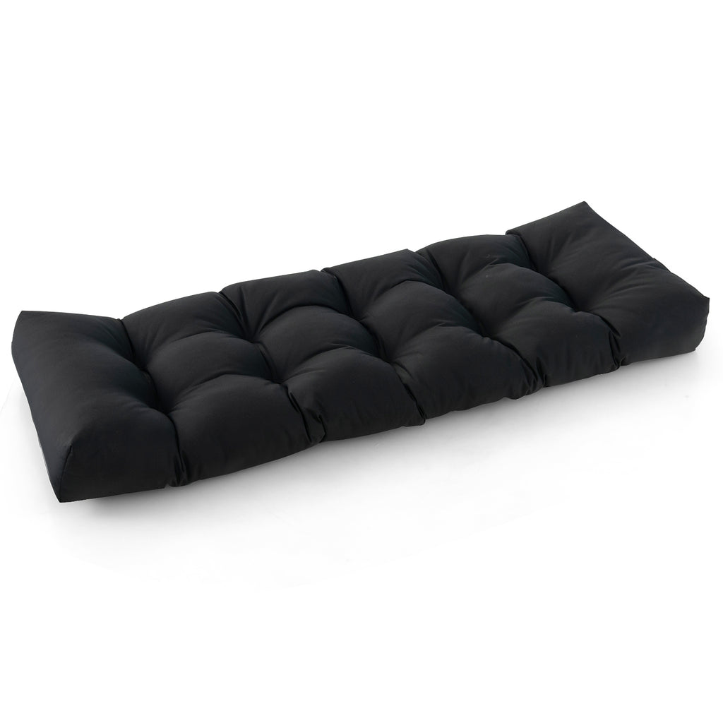 15cm Thick Garden Bench Cushion for Outdoor and Indoor Use-Black