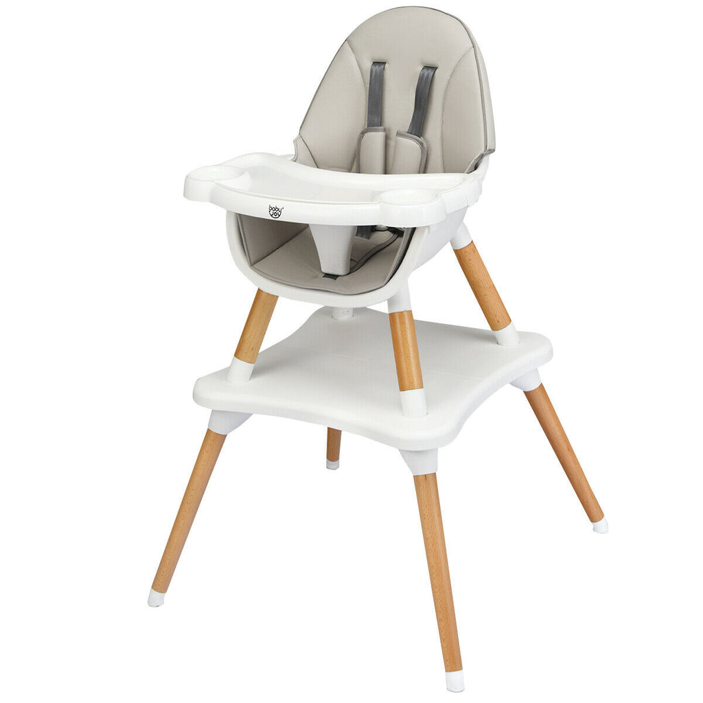 4 in 1 Baby High Chair Infant Feeding Seat-Grey