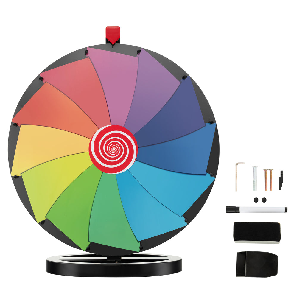 24" Colour Prize Wheel with Dry Erase Marker and Eraser