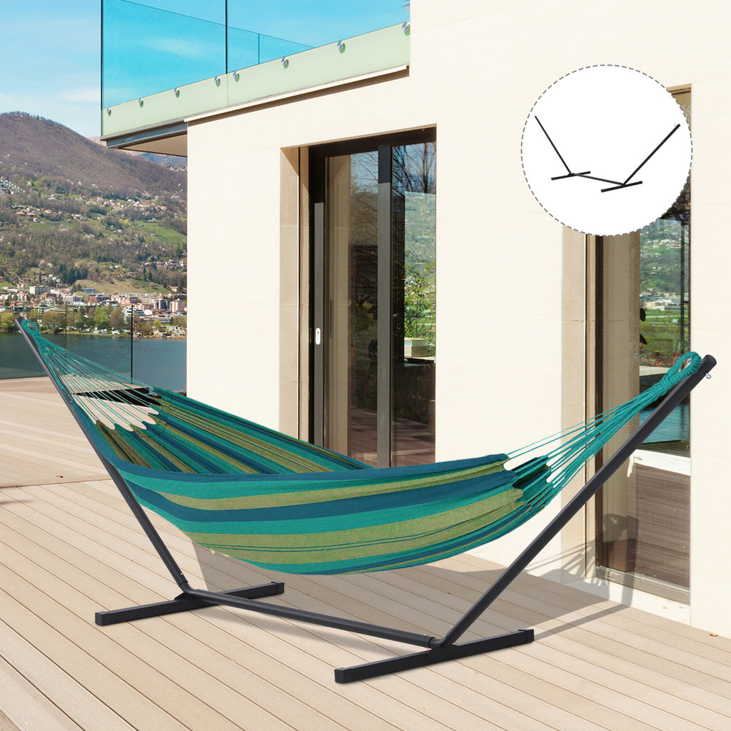 Outsunny 3.6m Extra-long Universal Hammock Stand Metal Frame Garden Camping Picnic Outdoor Patio Replacement – Stand Only - Inspirely