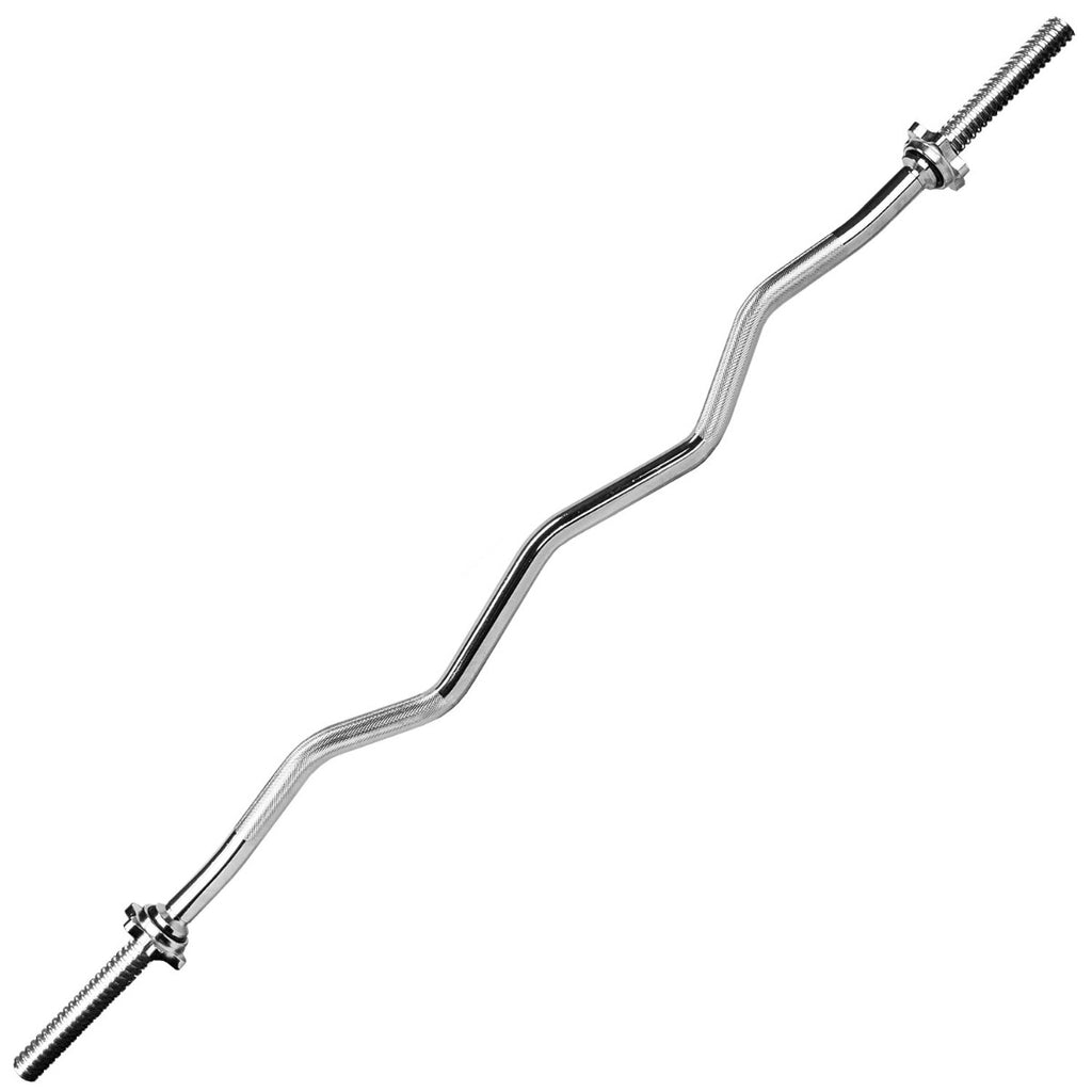 4ft Spinlock EZ Curl Barbell Weight Bar