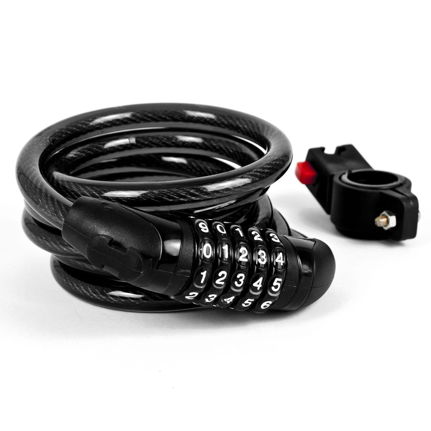 5 Digit Cable Bicycle Lock - 1.8m - Inspirely