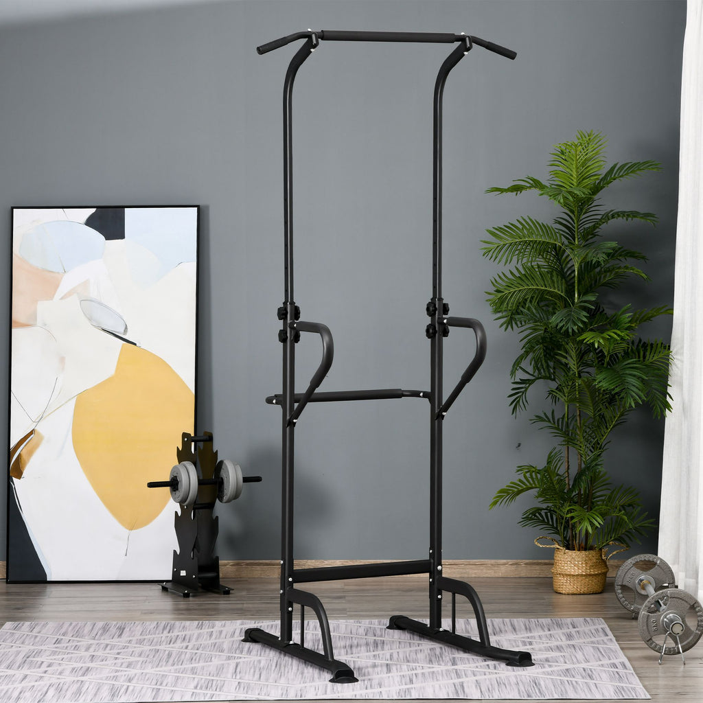 Pull Up Bar Multi-Function Height Adjustable Power Tower Dip Station Equipment - Inspirely