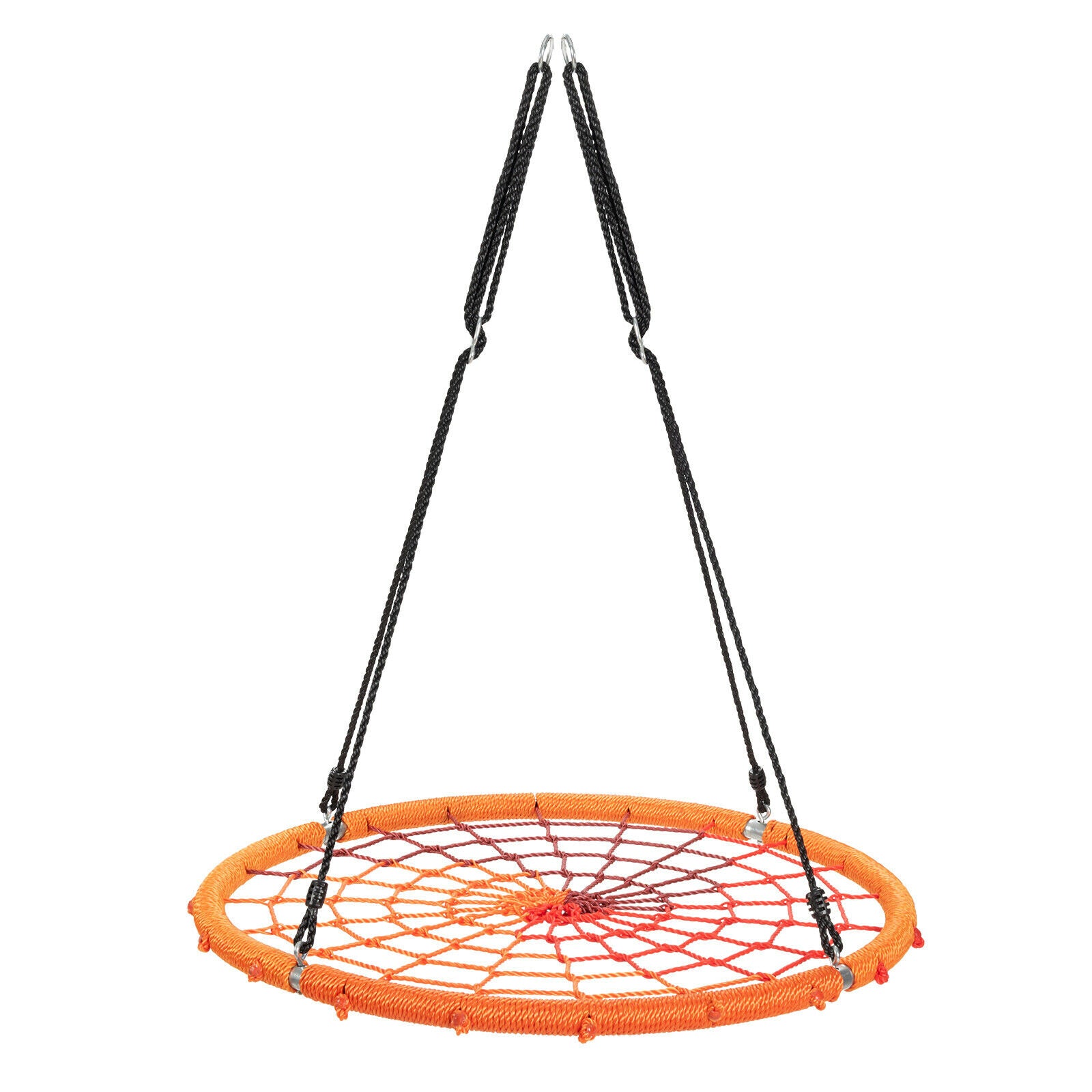100cm Spider Web Tree Swing Round Children Orange