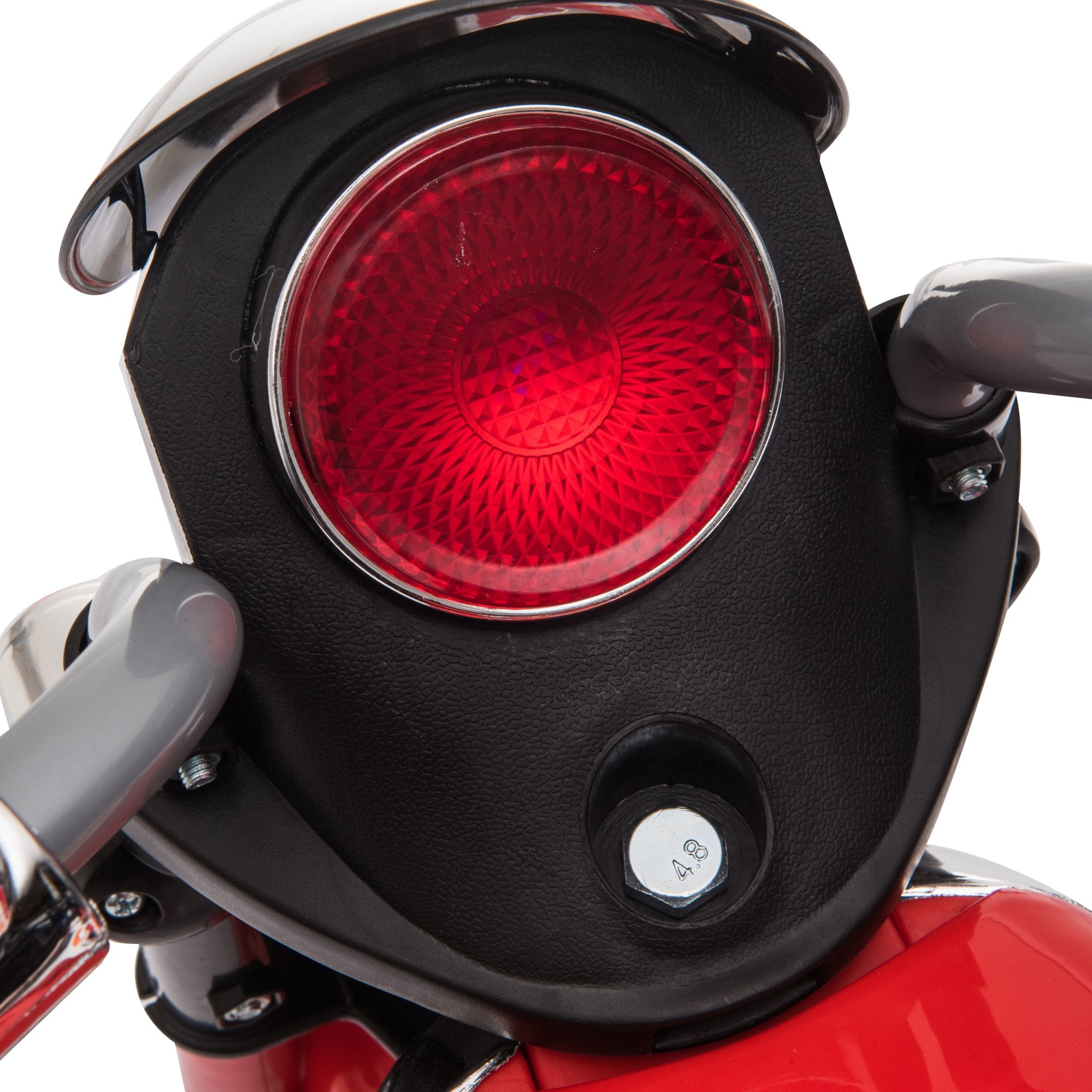 HOMCOM 6V Battery PP Kids Motorcycle Ride On Trike w/ Lights Music Horn 18 - 36 Months Red - Inspirely