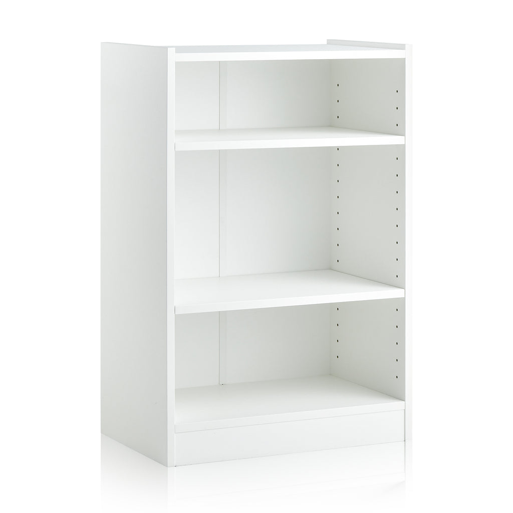 3-Tier Floor Standing Open Bookshelf with Anti-toppling Device-White