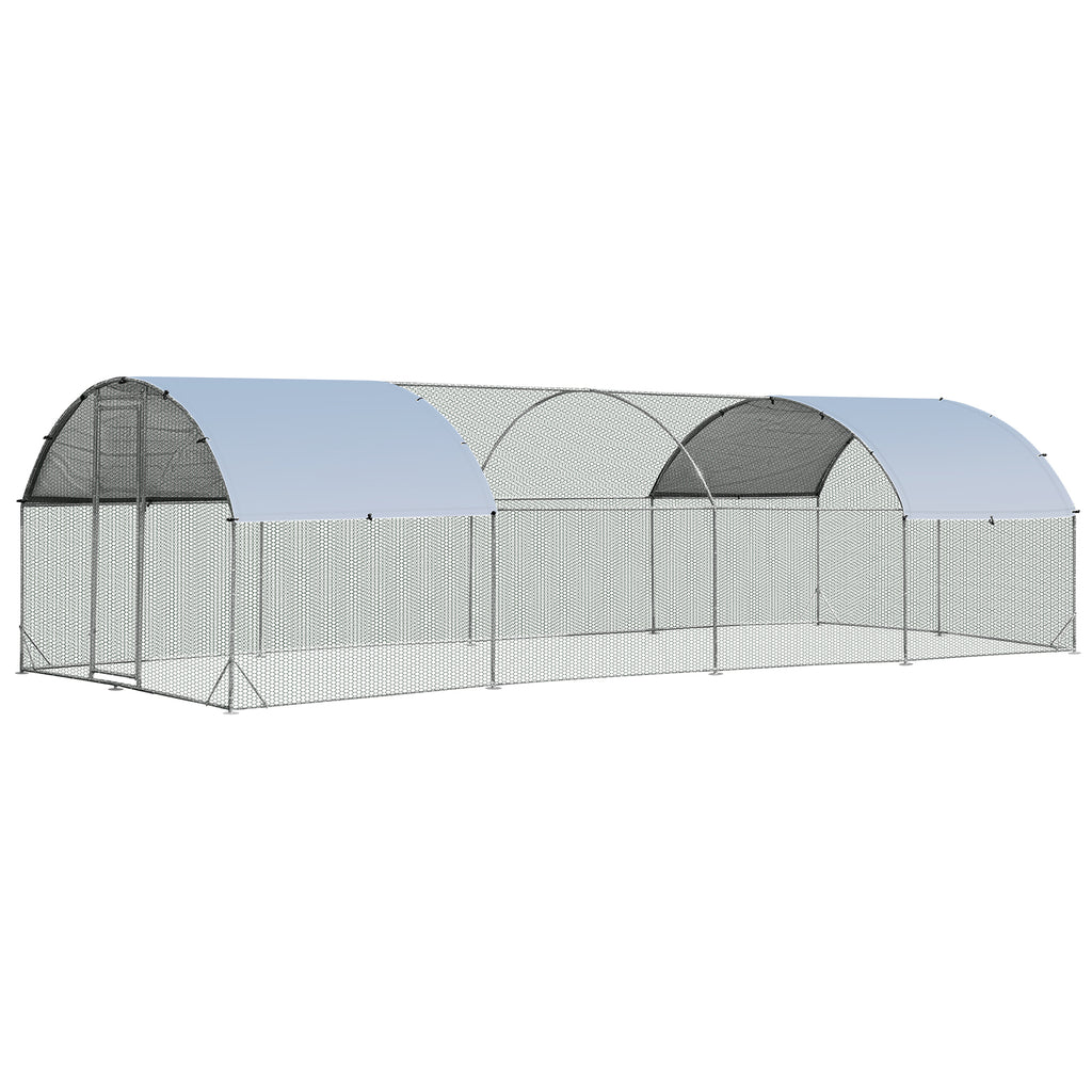 Chicken Coop with Waterproof and Sun-protective Cover for Backyard, Farm-XL