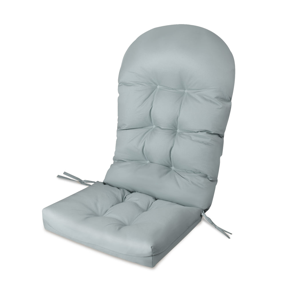 12 CM Thick Tufted Patio Adirondack Chair Cushion-Grey