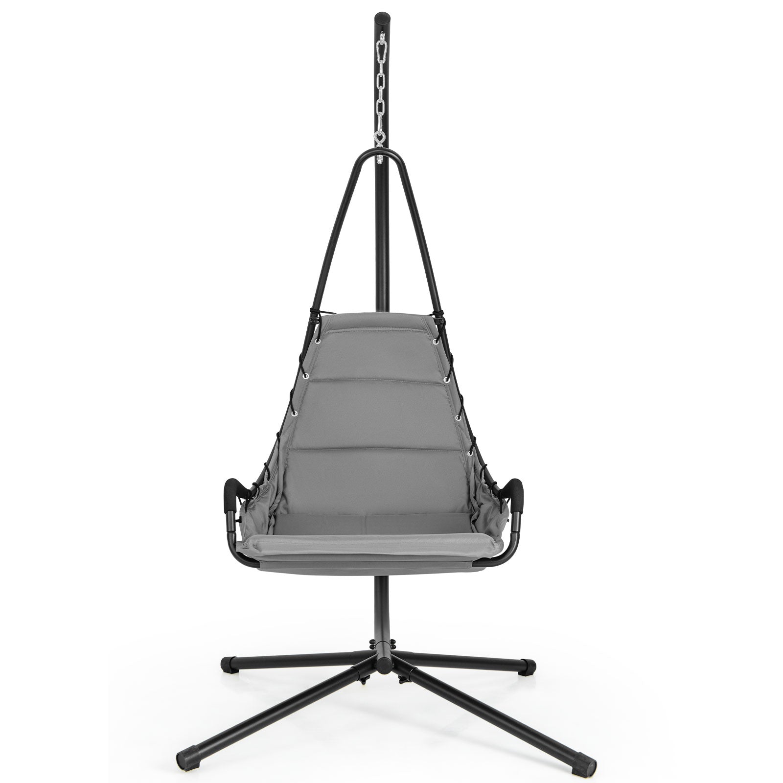 Hammock Swing Chair with Extra Large Padded Seat-Grey