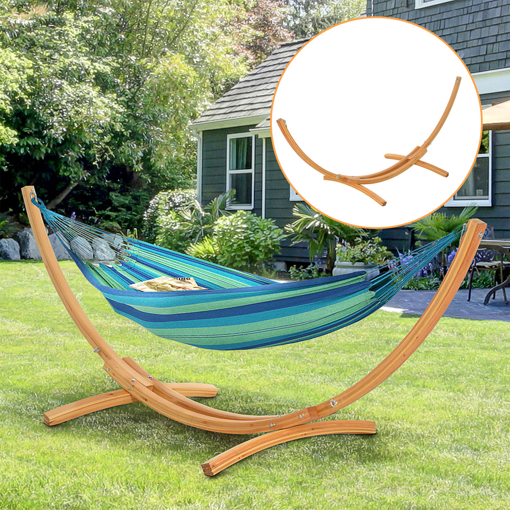 Outsunny 3(m) Wooden Hammock Stand Universal Garden Picnic Camp Accessories - Inspirely