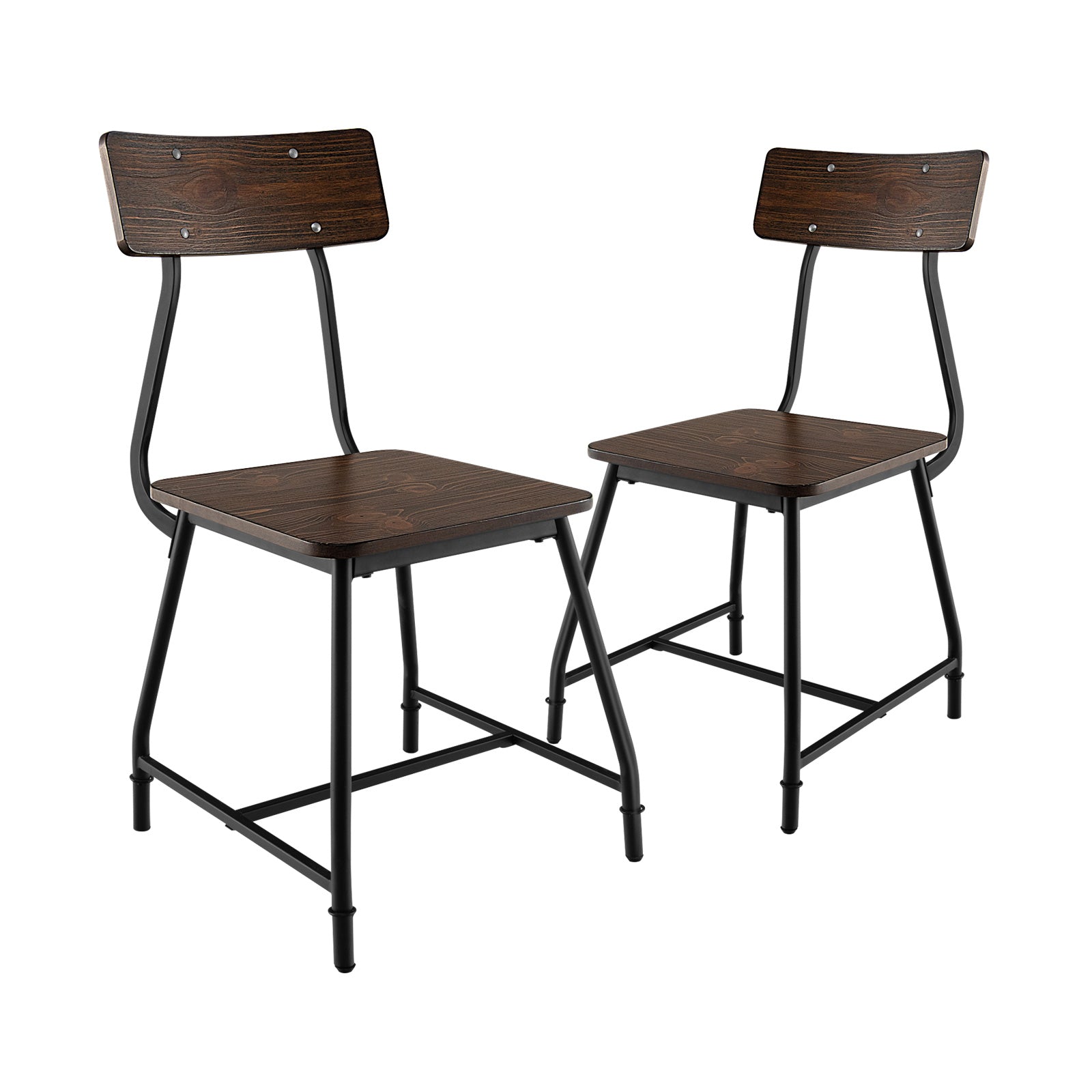 Set of 2 Dining Chair with Sturdy Metal Legs