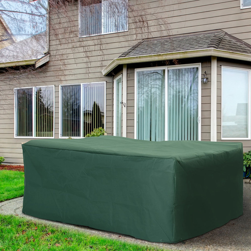 Outsunny Protective Furniture Cover for Garden Wicker Rattan from UV, Rain, Birds 245 x 165 x 55 cm