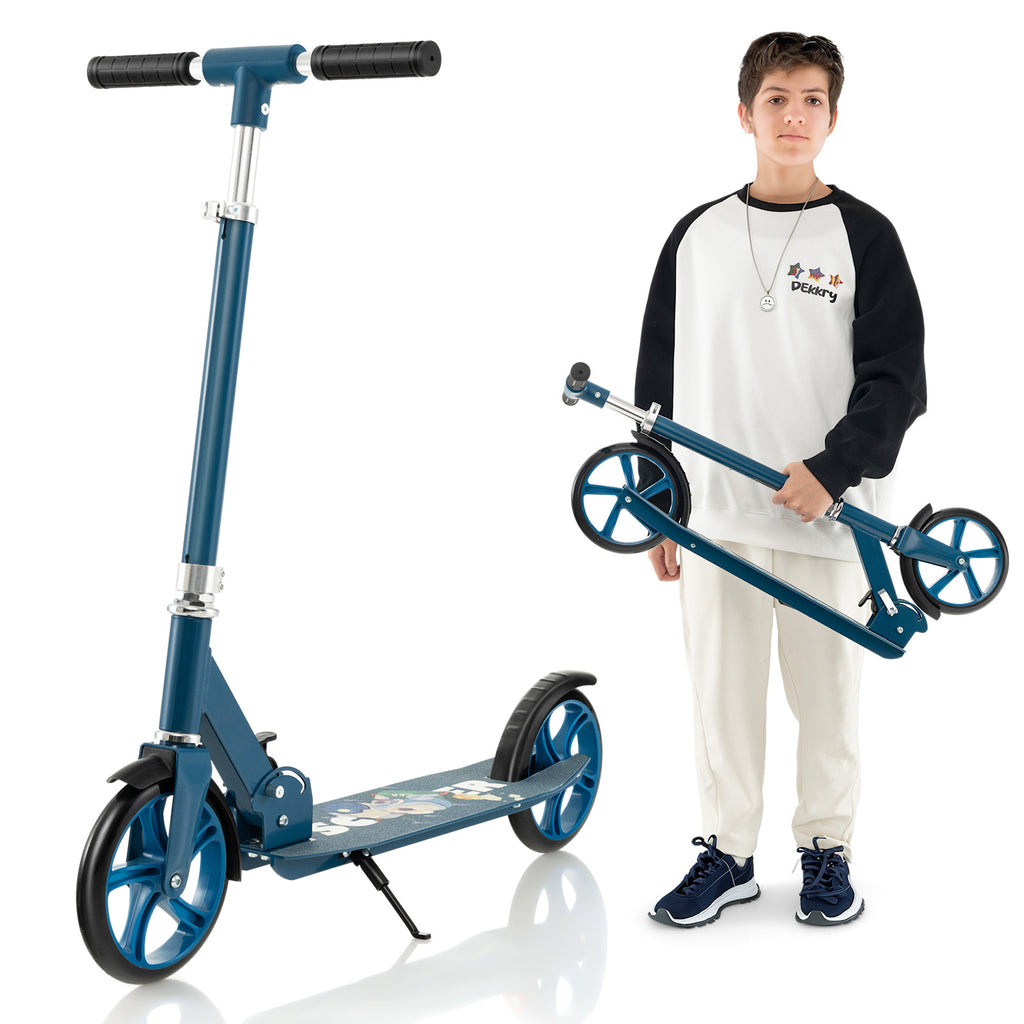 Kick Scooter with adjustable heights for Teens and Adults -Blue