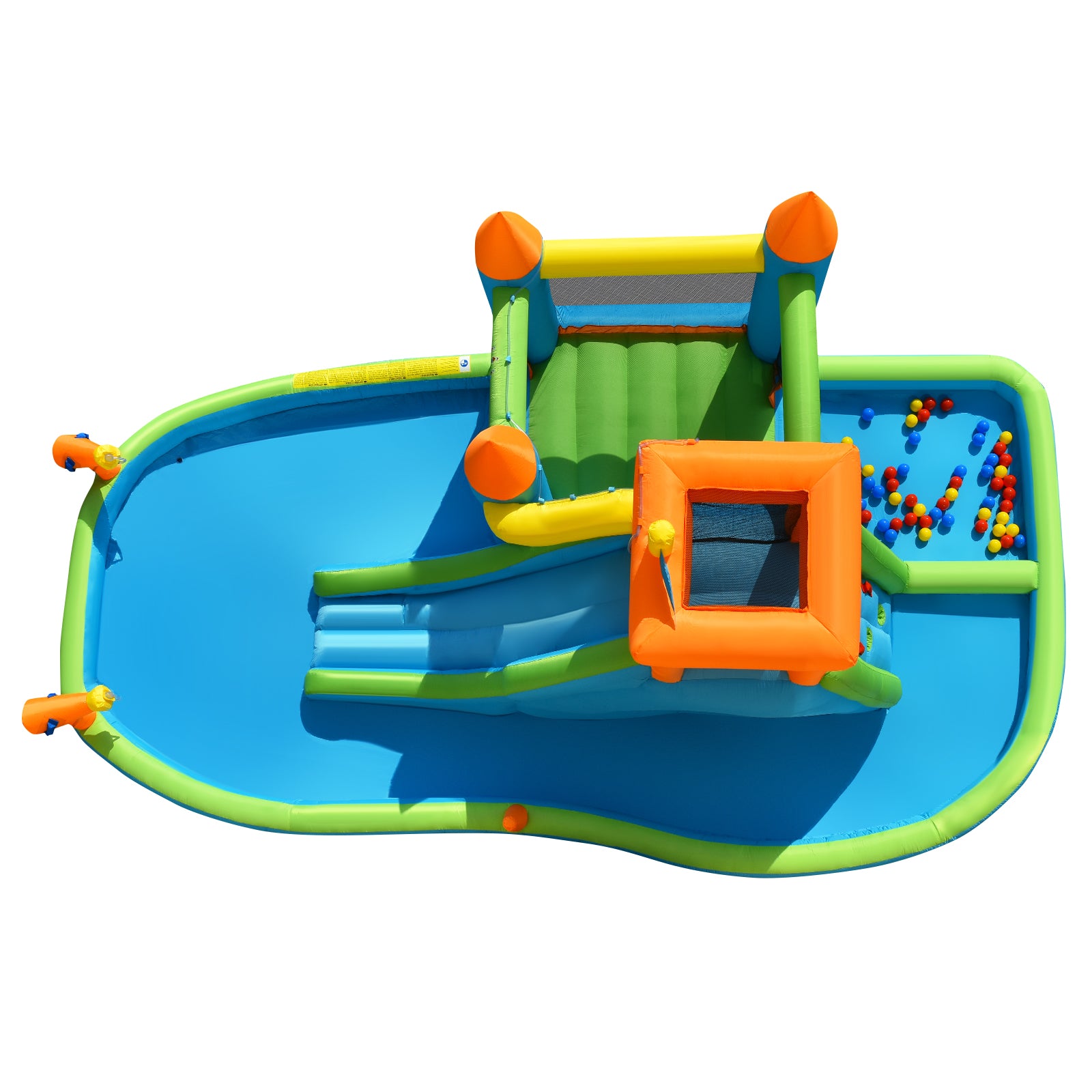 Kids Inflatable Slide Bounce House with Long Slide with Air Blower