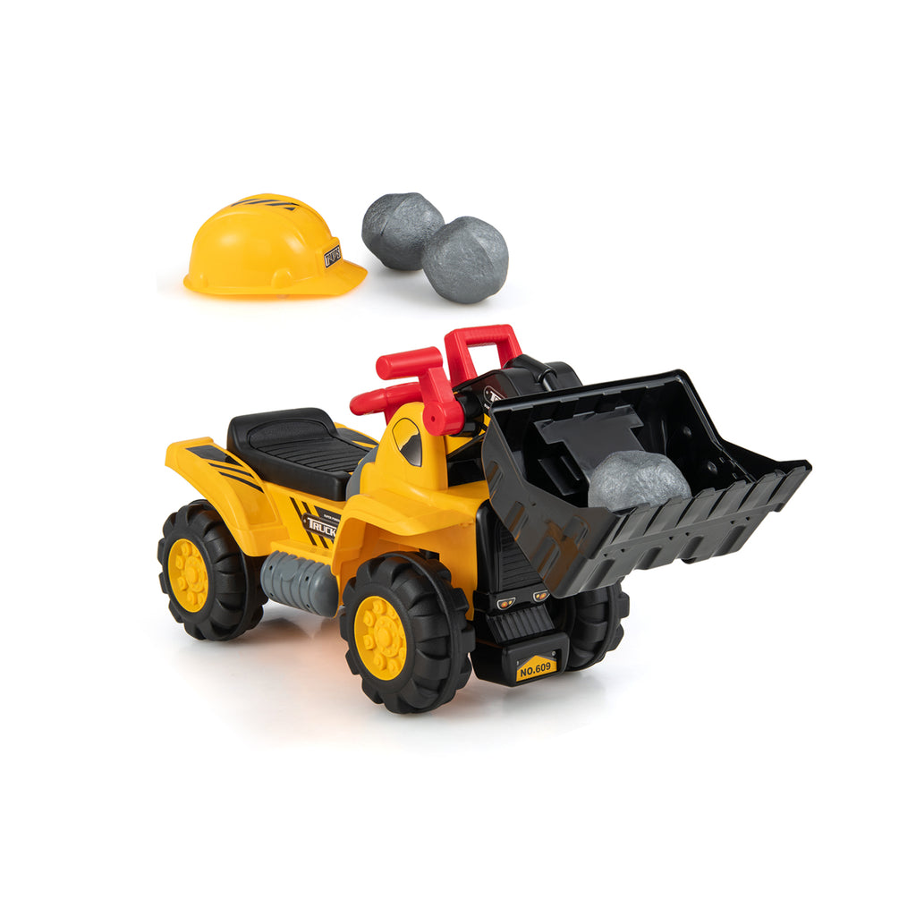 Kids Ride On Bulldozer Toy with Adjustable Bucket and Sound