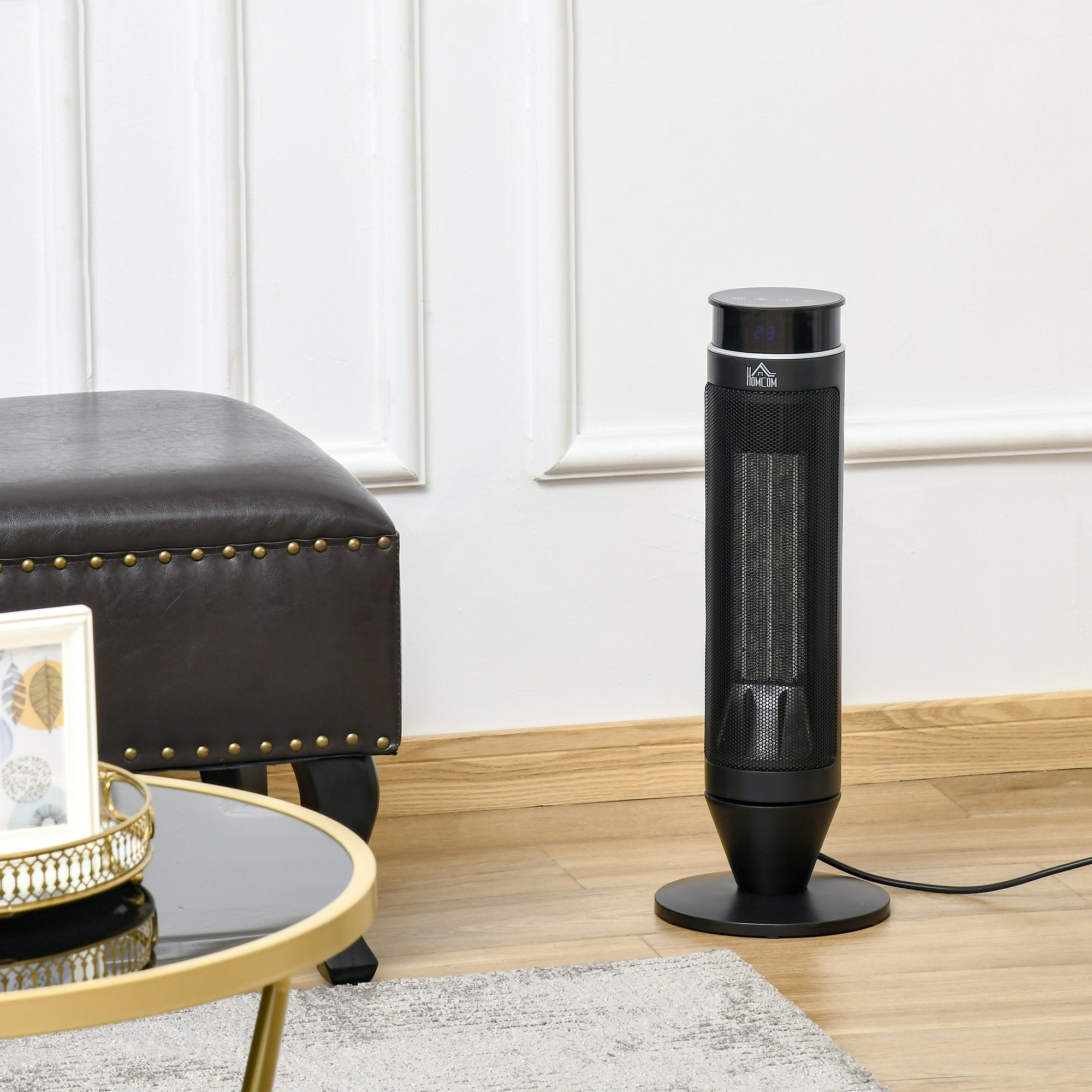 Ceramic Tower Indoor Space Heater with 42 degree Oscillation Remote Control Timer - Inspirely