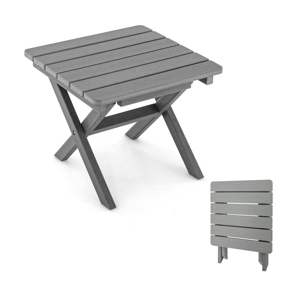 Outdoor Folding Side Table-Grey