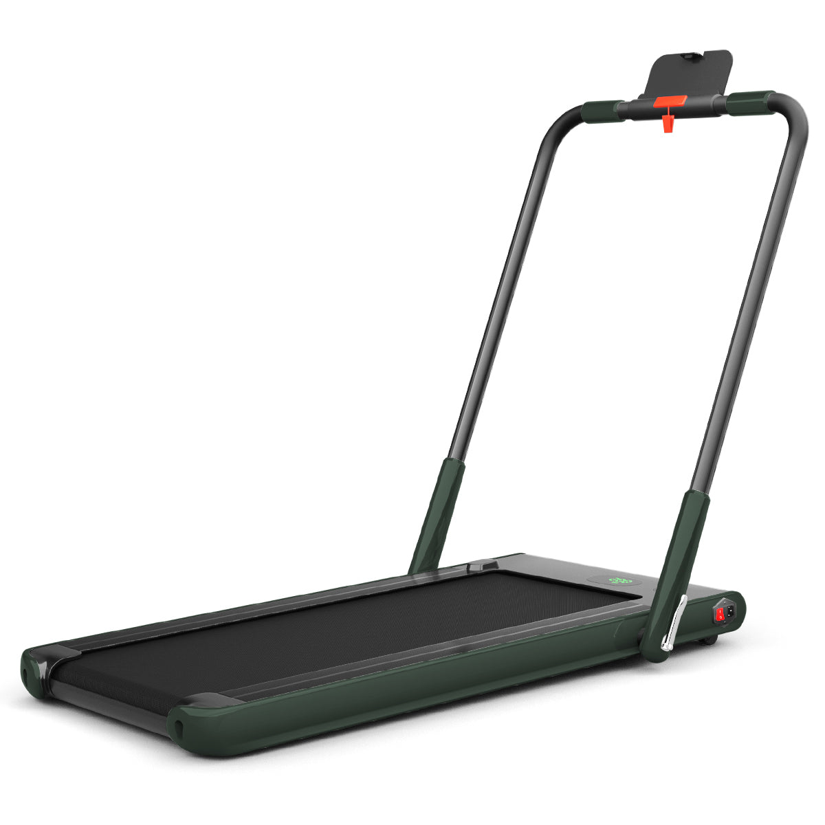 Folding Treadmill with LED Display Bluetooth Speaker Green