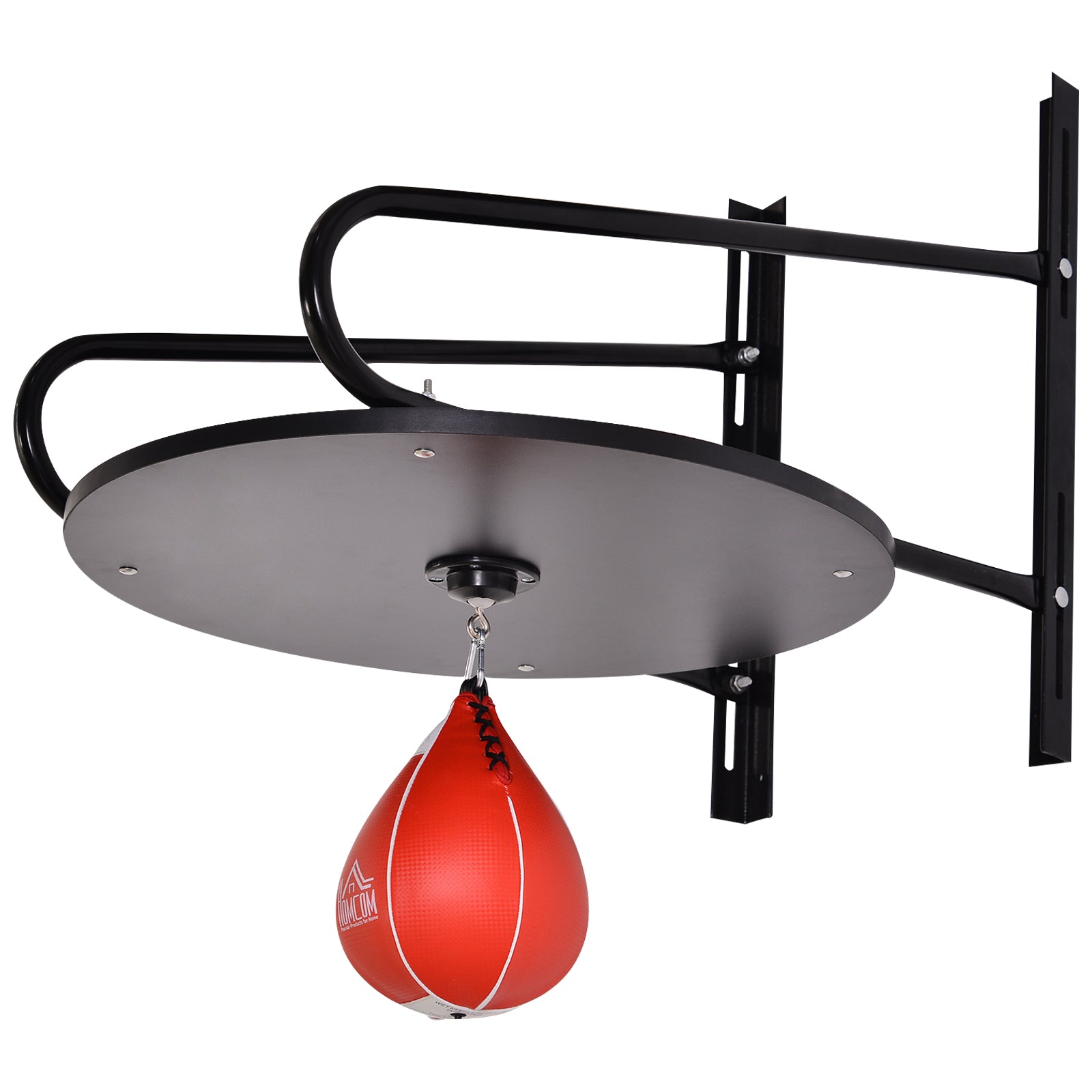 HOMCOM Pear Fast Boxing Set with Platform Wall Installation, Pump, Accessories Included, 60 x 73 x 80 cm - Inspirely