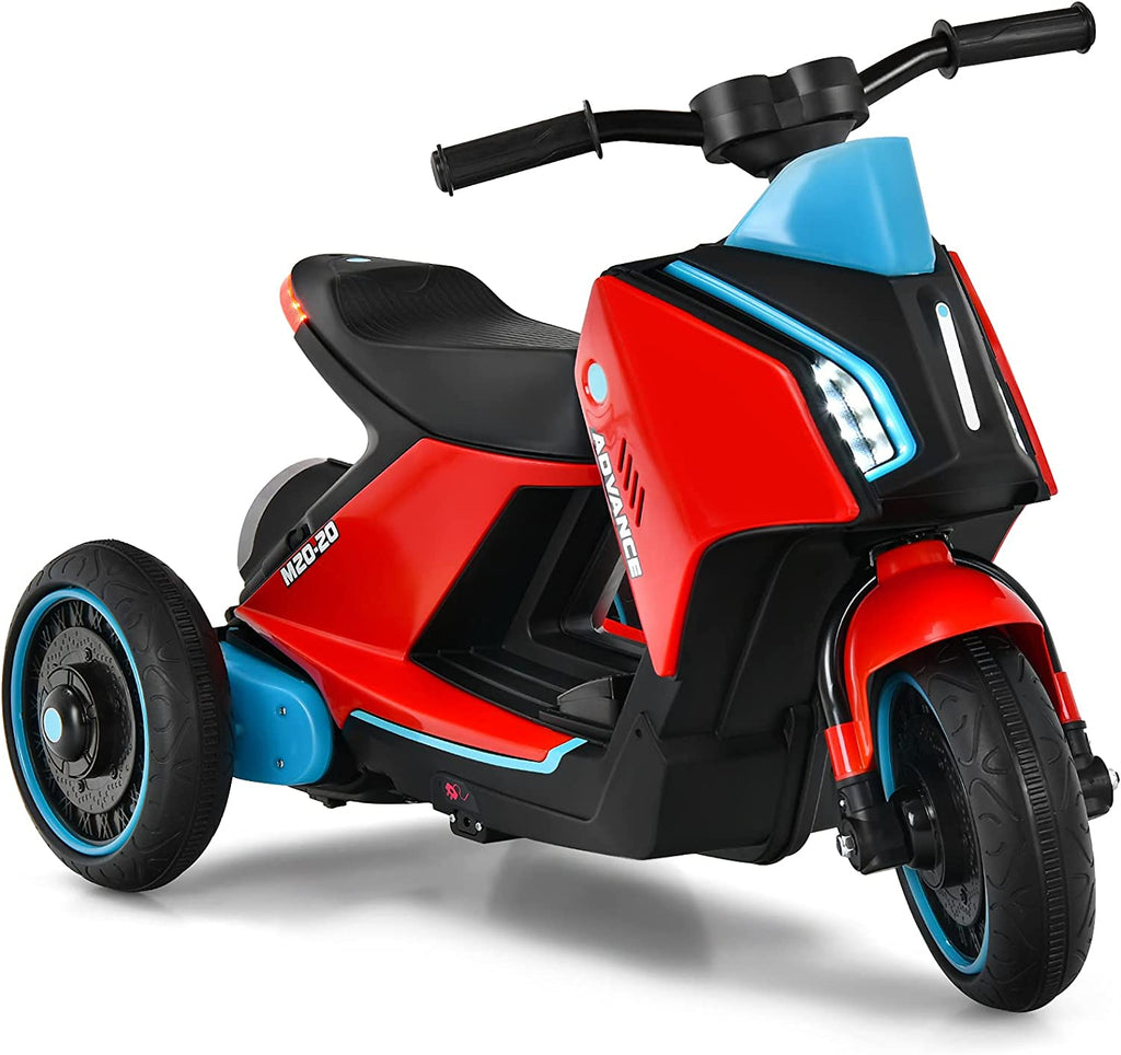 3 Wheels Kids Electric Motorbike with Music Red