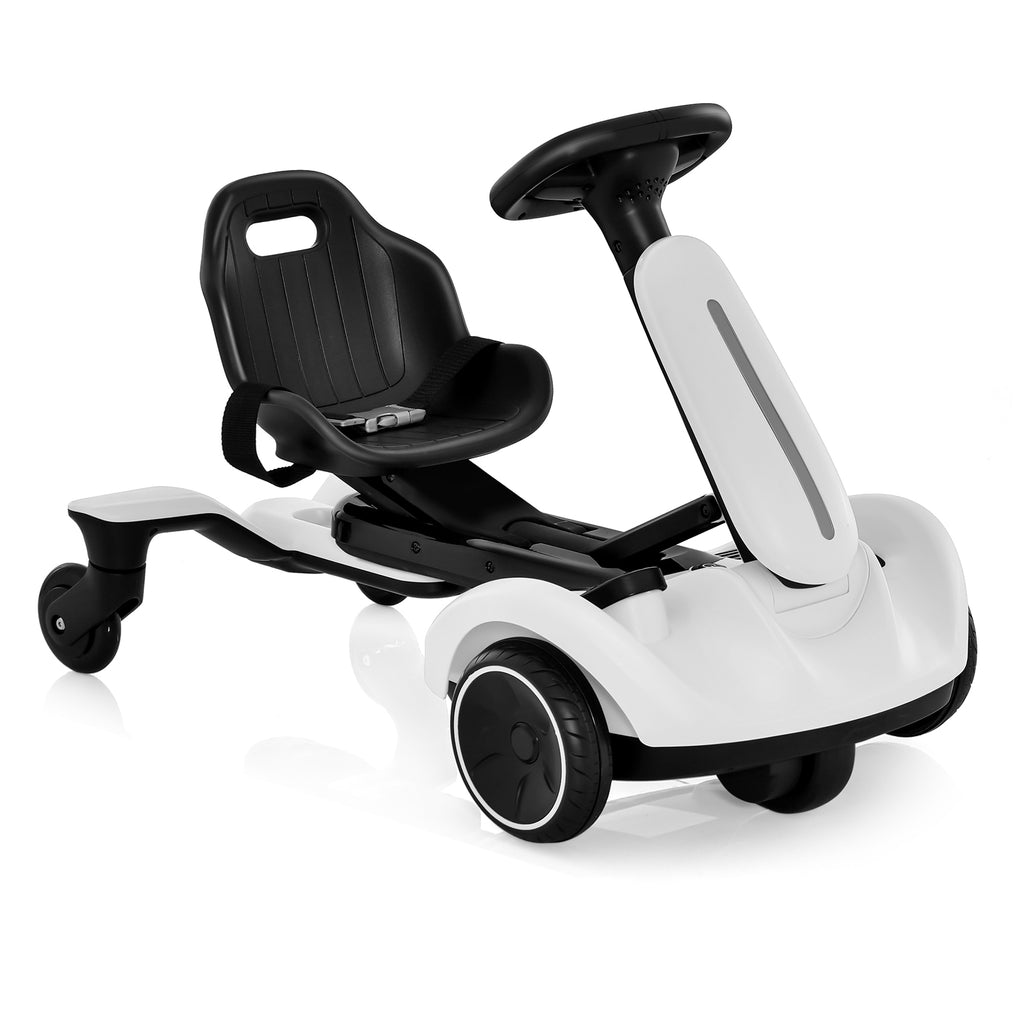 6V Electric Ride on Drift Car for Kids Aged 3-8 Years Old-White
