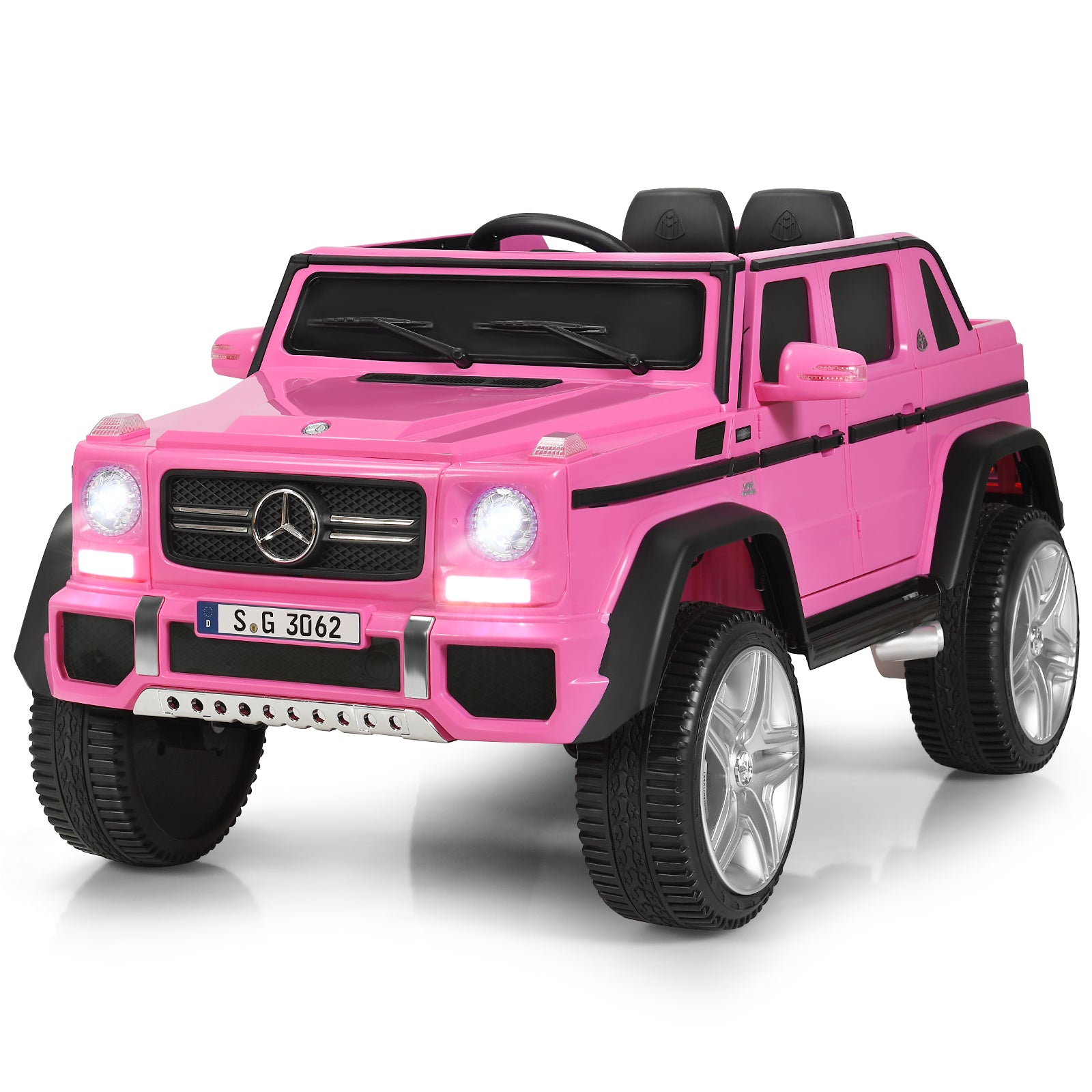 12V Electric Kids Ride On Car with 2 Motors and Remote Control Pink