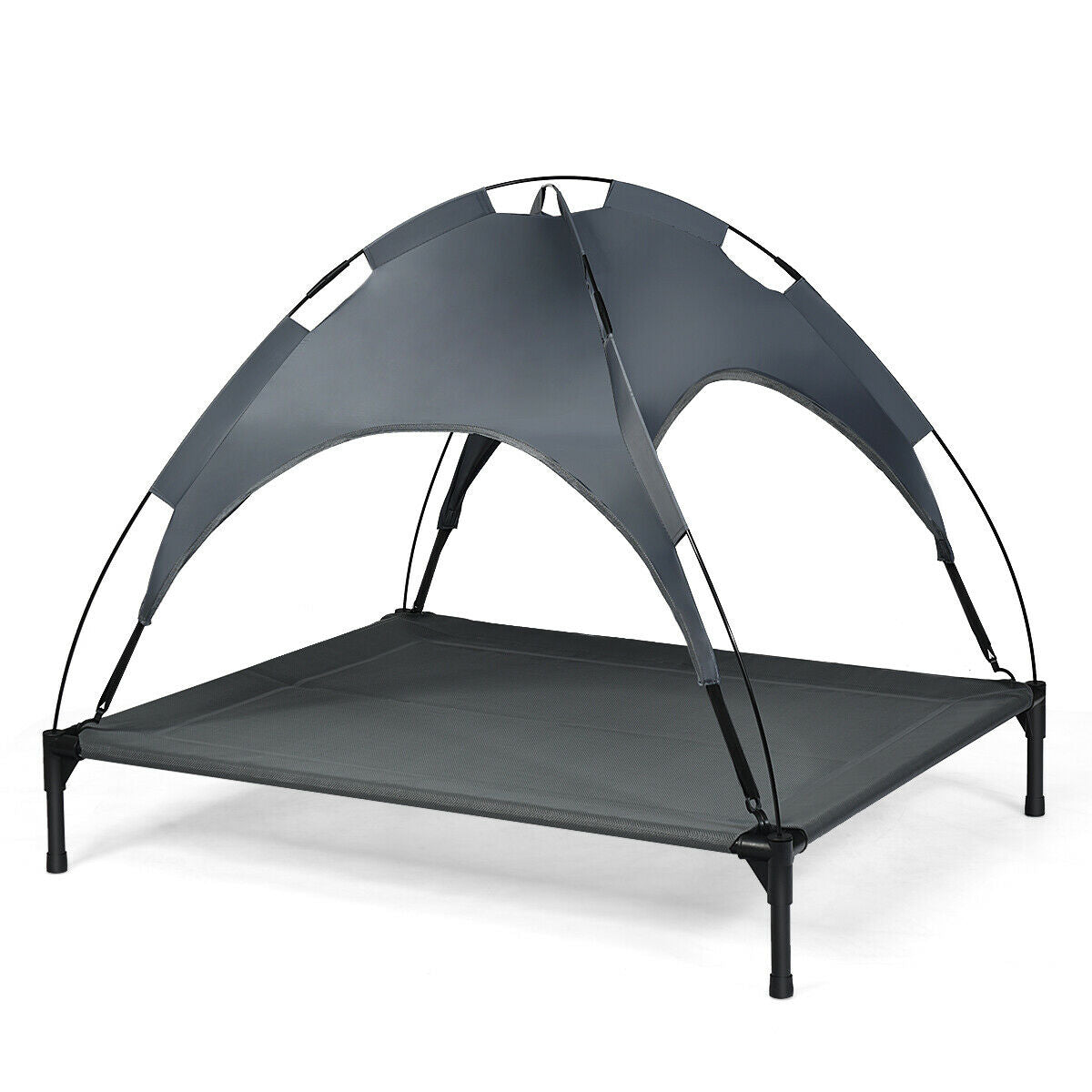 Elevated Pet Bed with Removable Canopy