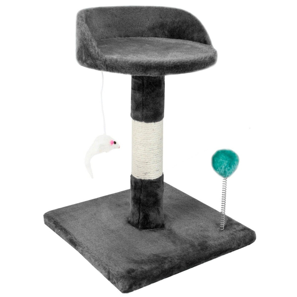 Chair Style Cat Tree - Grey - Inspirely