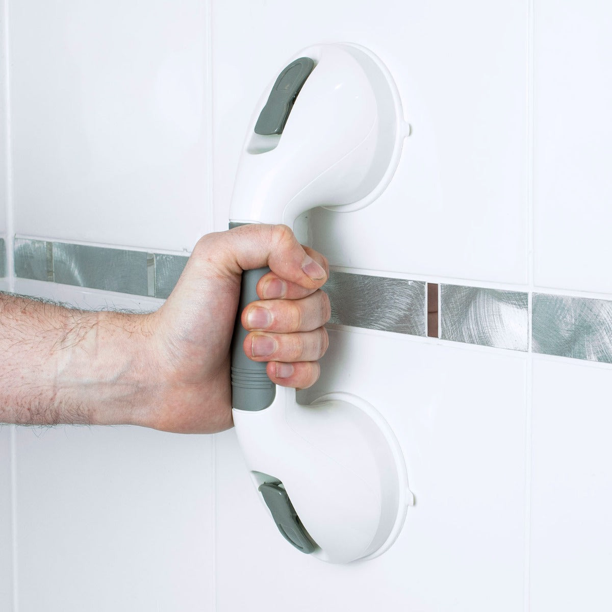 Grab Bar with Suction Cups - Single - Inspirely