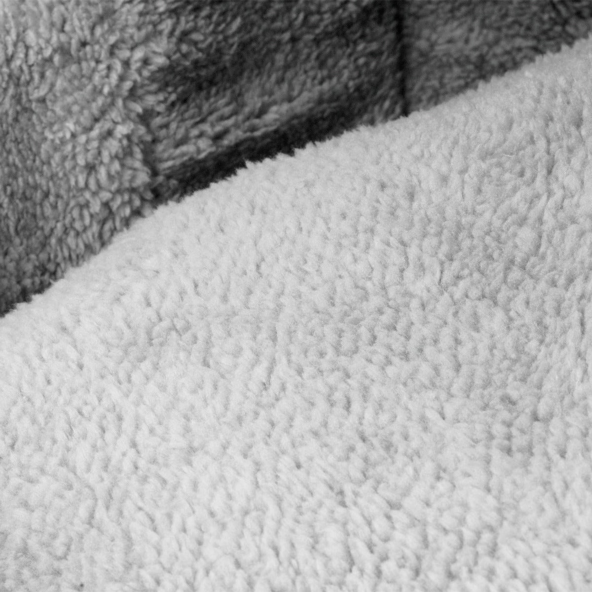 Soft Fleece Cat Igloo Bed - Grey