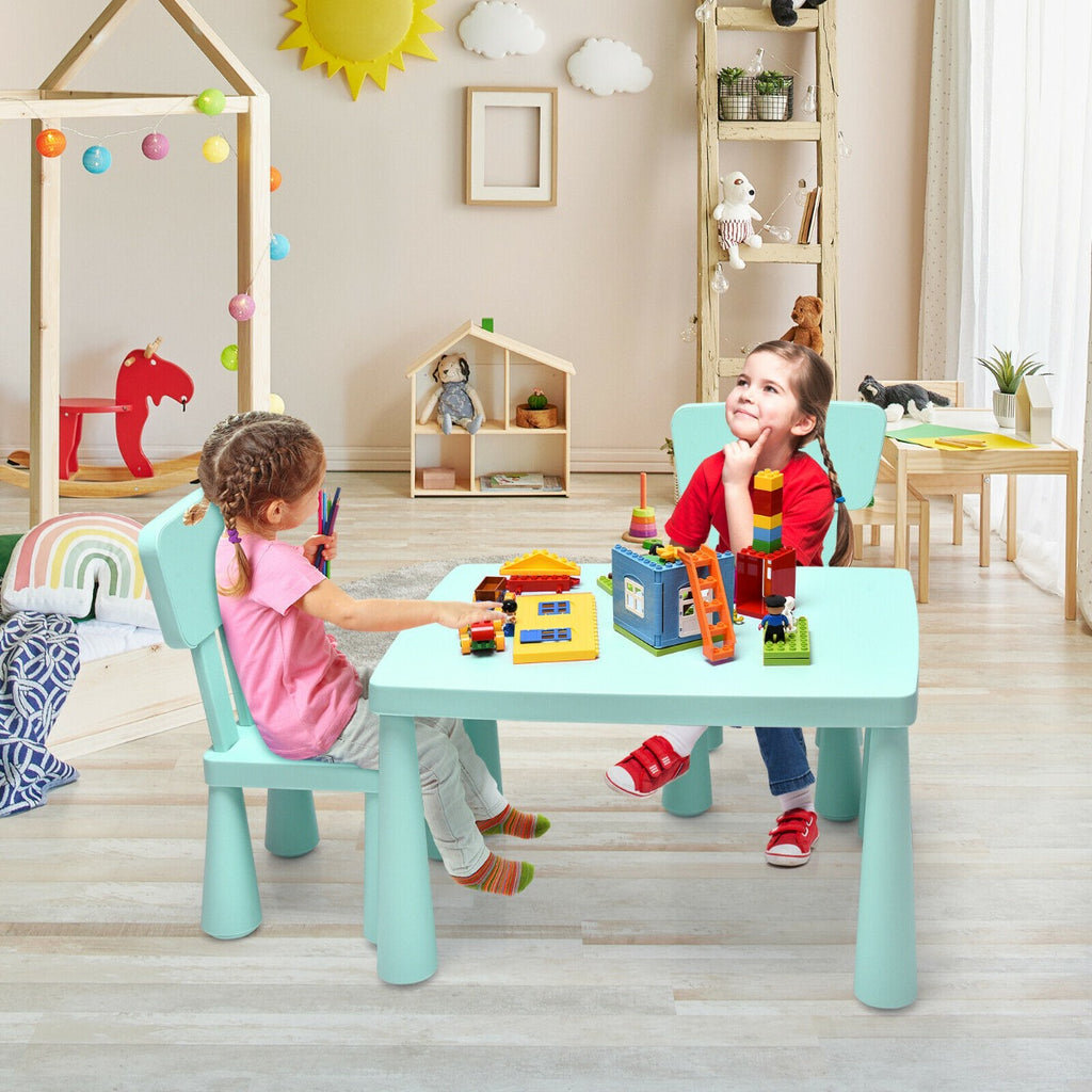 Children's Multi Activity Table and Chair Set-Green