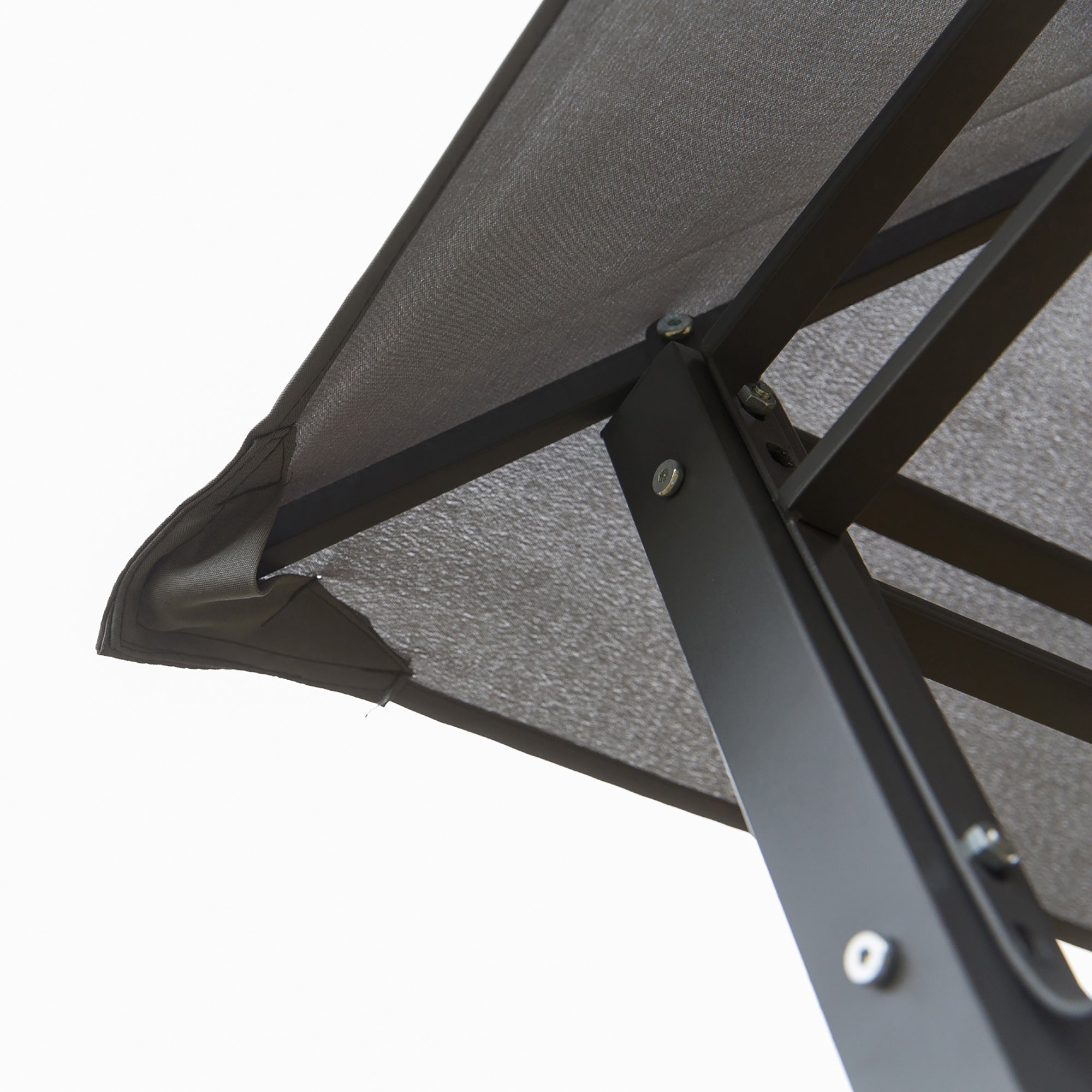 Outsunny 2-Tier Roof Gazebo, 300Lx300Wx264H cm, Steel Frame-Black/Grey
