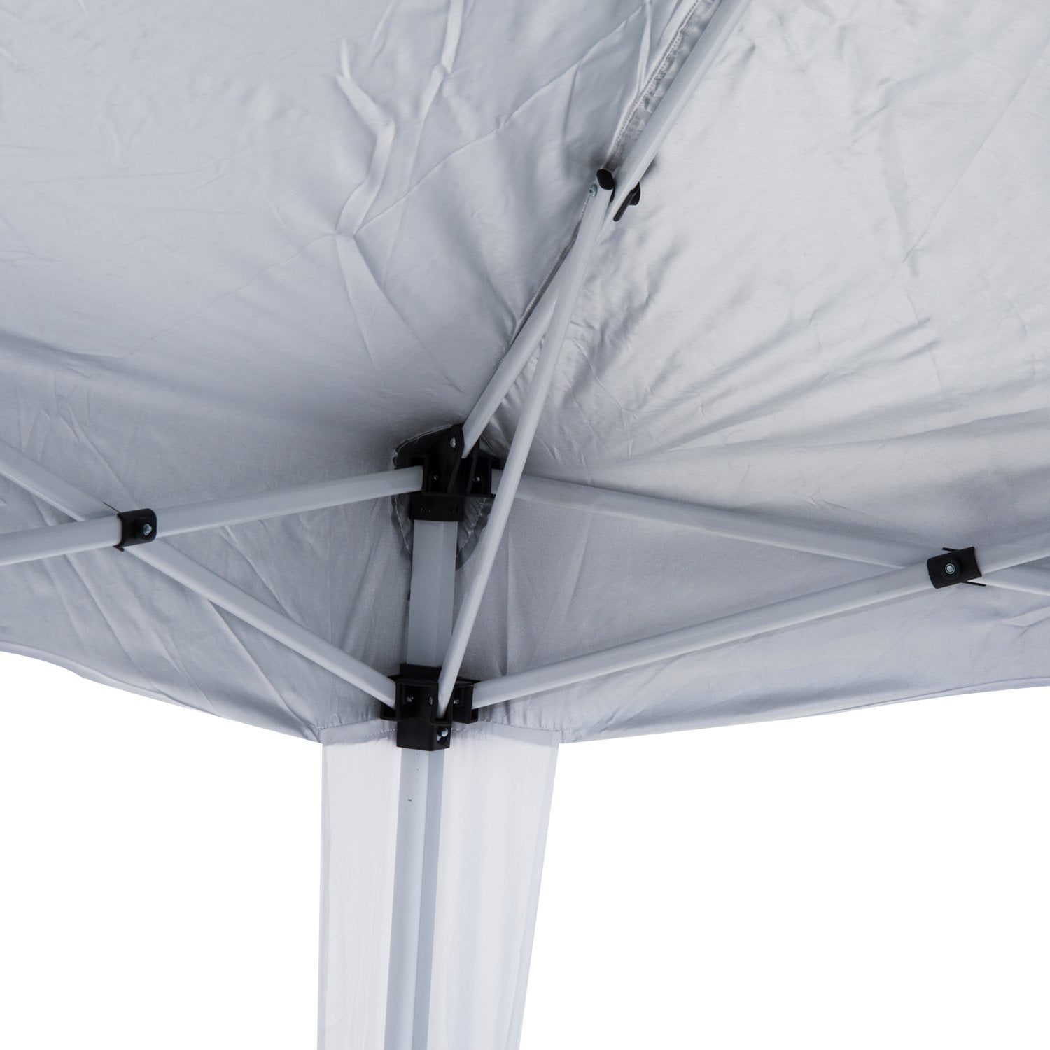 Outsunny Pop-Up  Tent,  3Lx3Wx2.4H m-White - Inspirely
