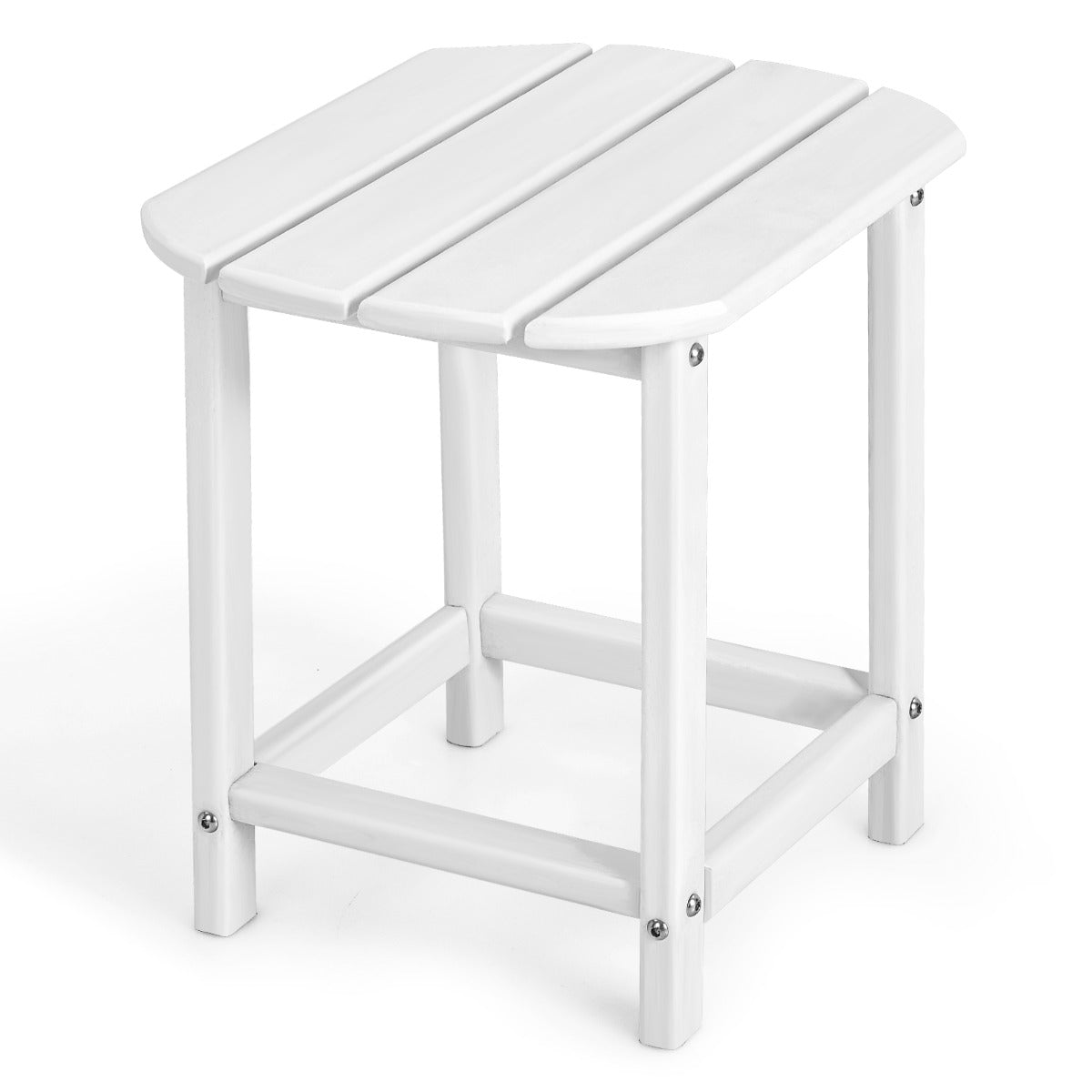 White adirondack outlet side table