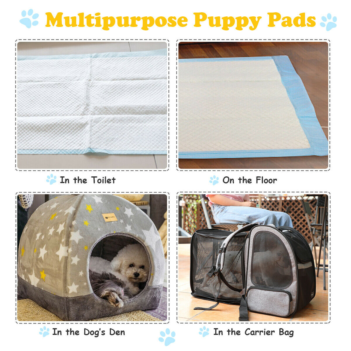 Pet Pee pads with 5-Layer Design of 4 Sizes-Size 3