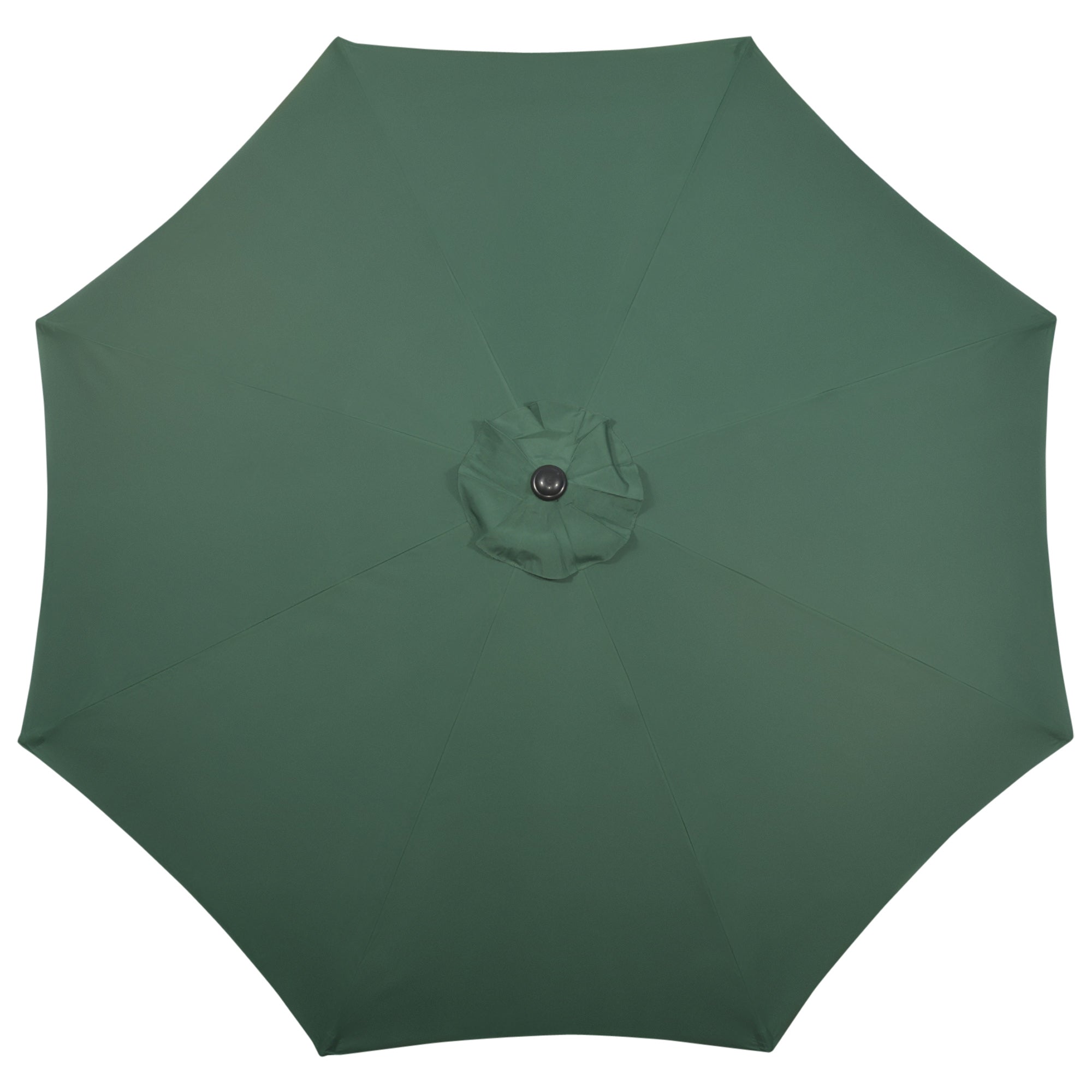 Outsunny Garden Parasol Umbrella, Outdoor Market Table Umbrella Sun Shade Canopy with 8 Ribs, Green