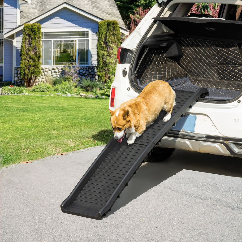 PawHut Folding Pet Ramp, Dog Ramps for Cars Trucks SUVs, Portable Non-slip, 155 x 39 x 14 cm